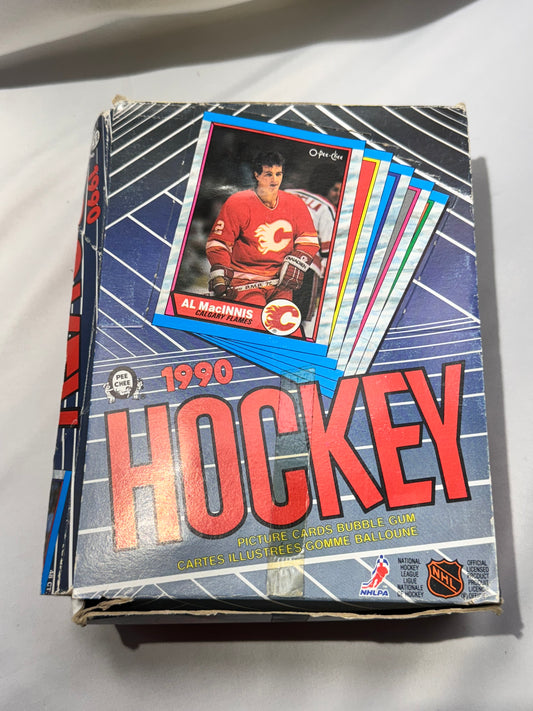 1990 NHL Hockey Cards – O-Pee-Chee – 48 Unopened Packs w/ Bubble Gum