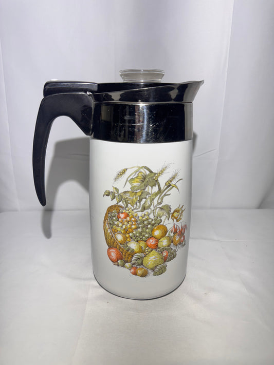 Corning Ware 10-Cup Electric Percolator – American Autumn Pattern- Rare!