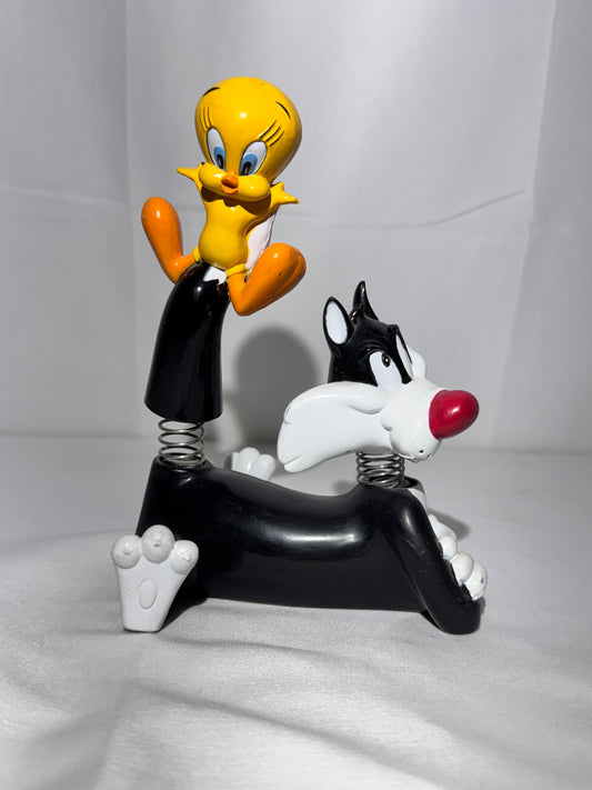 Looney Tunes Tweety & Sylvester Bobblehead – 1998 Warner Bros