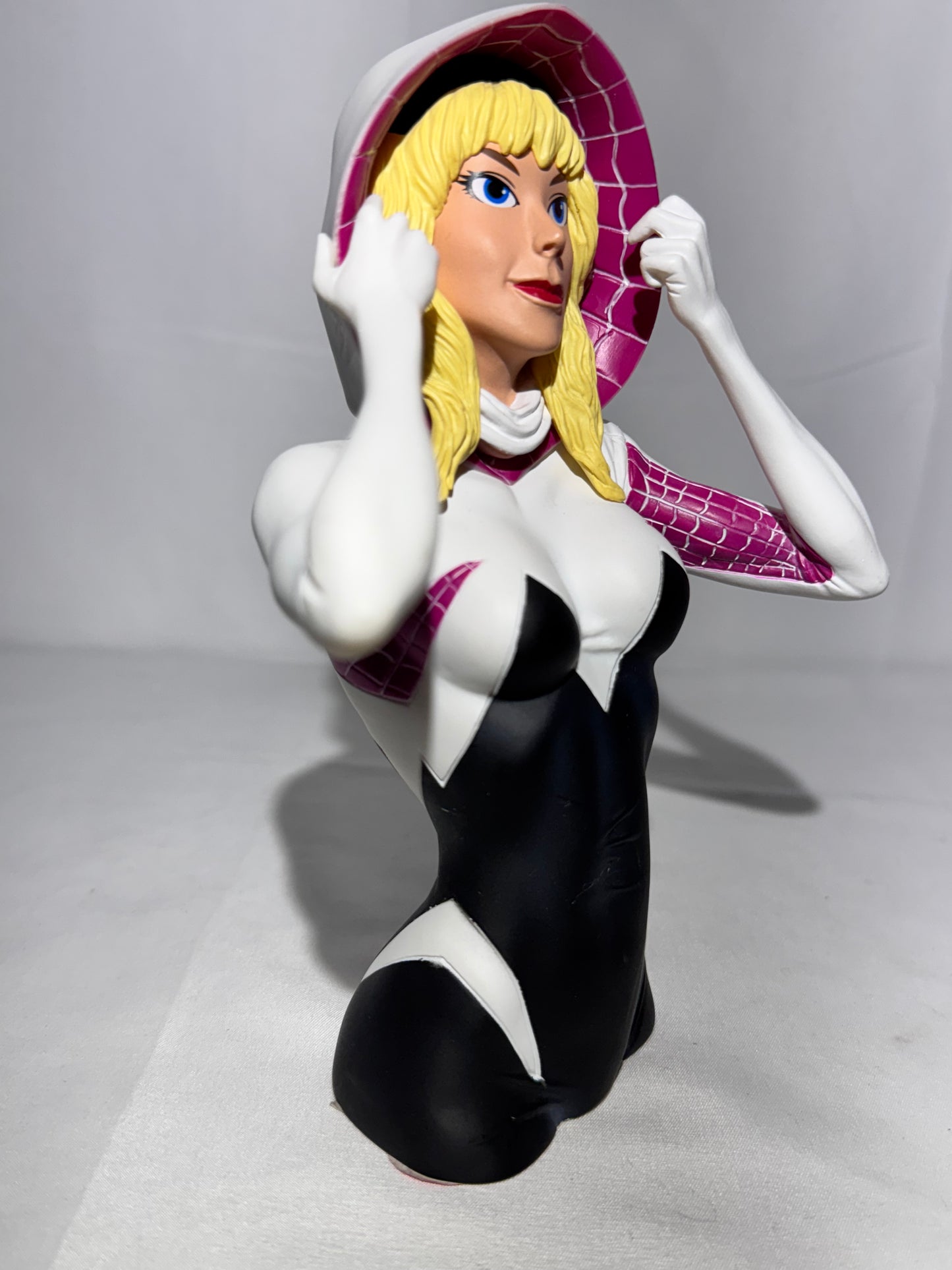 Spider-Gwen Unmasked “PX” Bust Bank – Stock #68491 – Marvel
