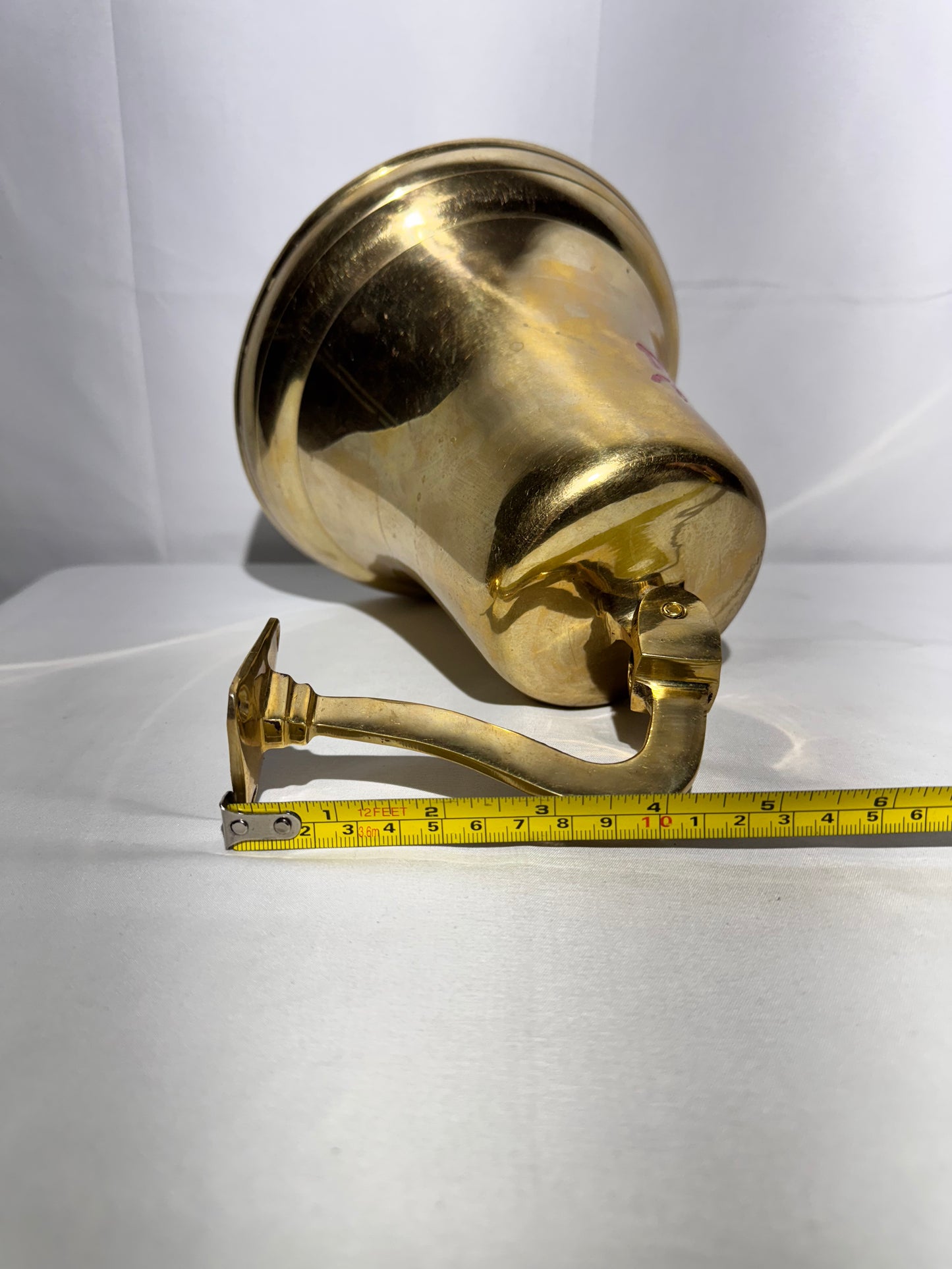 Vintage Brass Coca-Cola Bell – 7” Wall Mount with Braided Handle