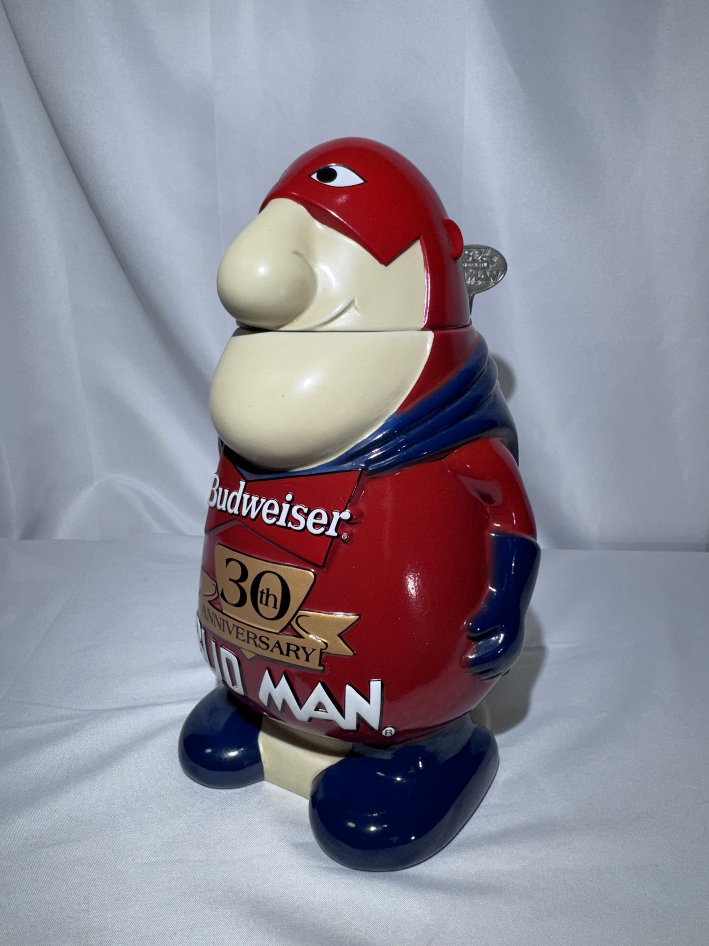 1999 Budweiser Bud Man 30th Anniversary Stein CS401 – 1999 – Original Box