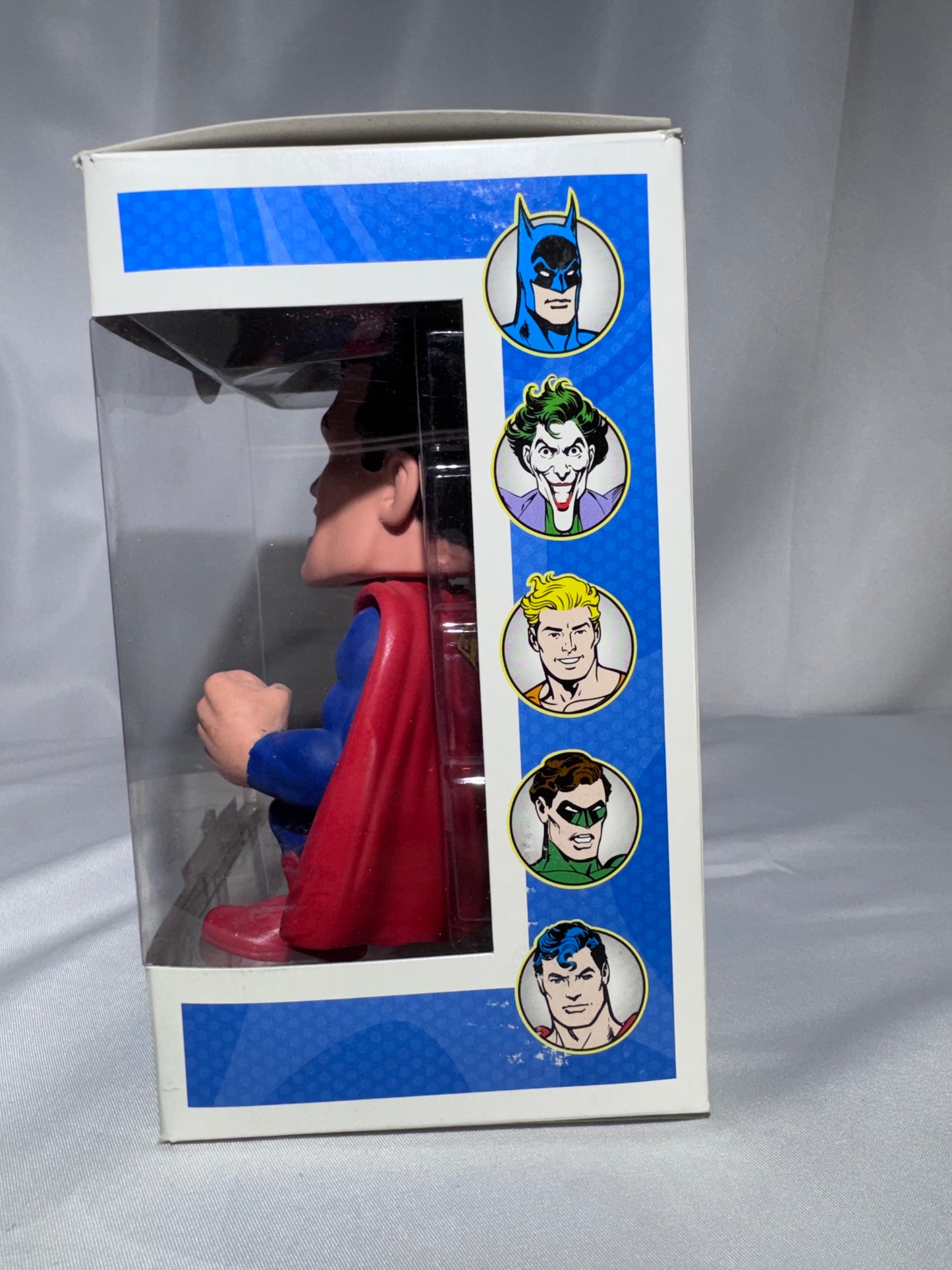 Vintage Funko Force DC Universe Superman Bobble-Head 2010 Figure in Box