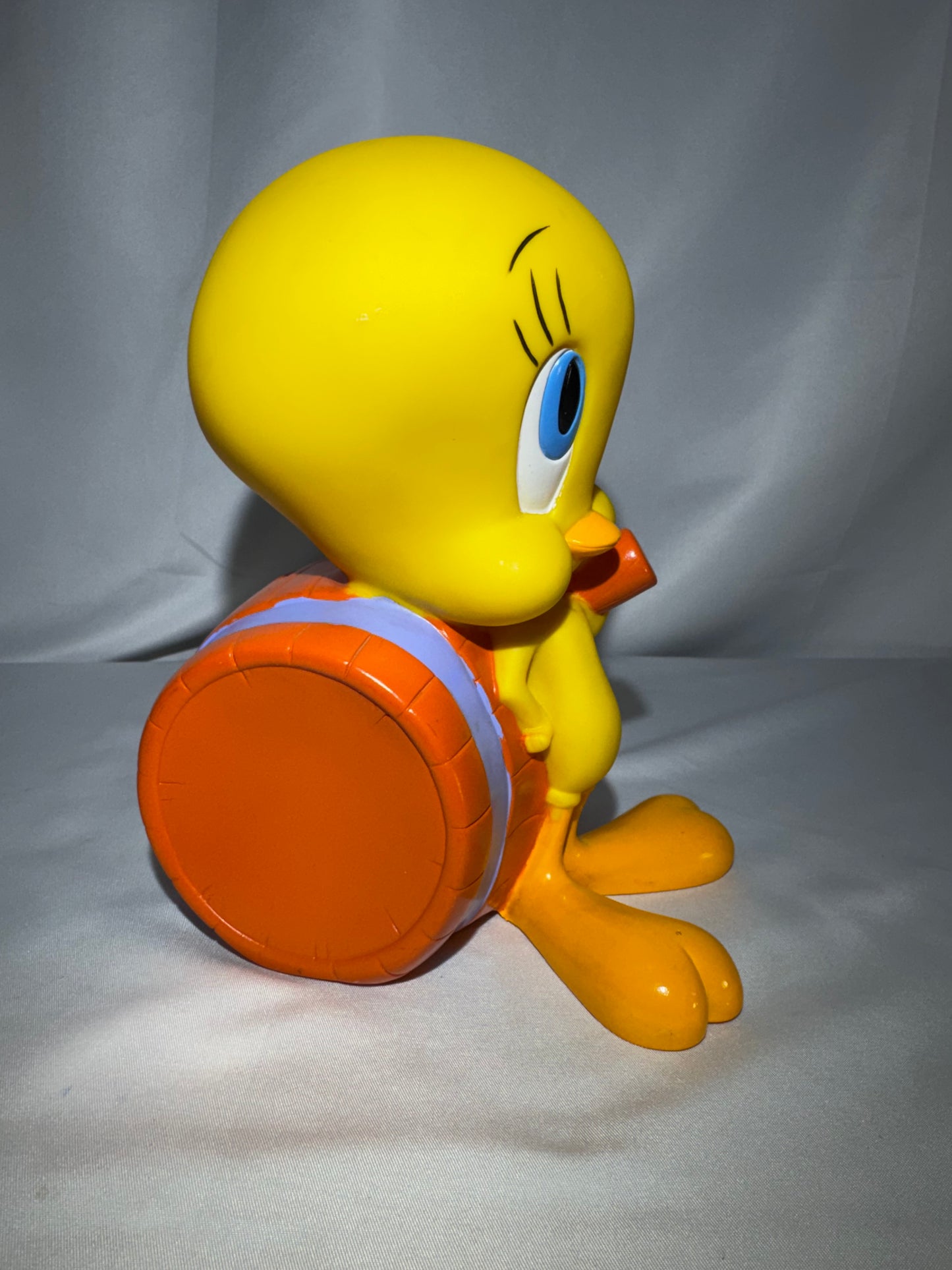 1997 Applause Tweety Bird Piggy Bank Warner Bros Looney Tunes Vinyl 7.5” Vintage