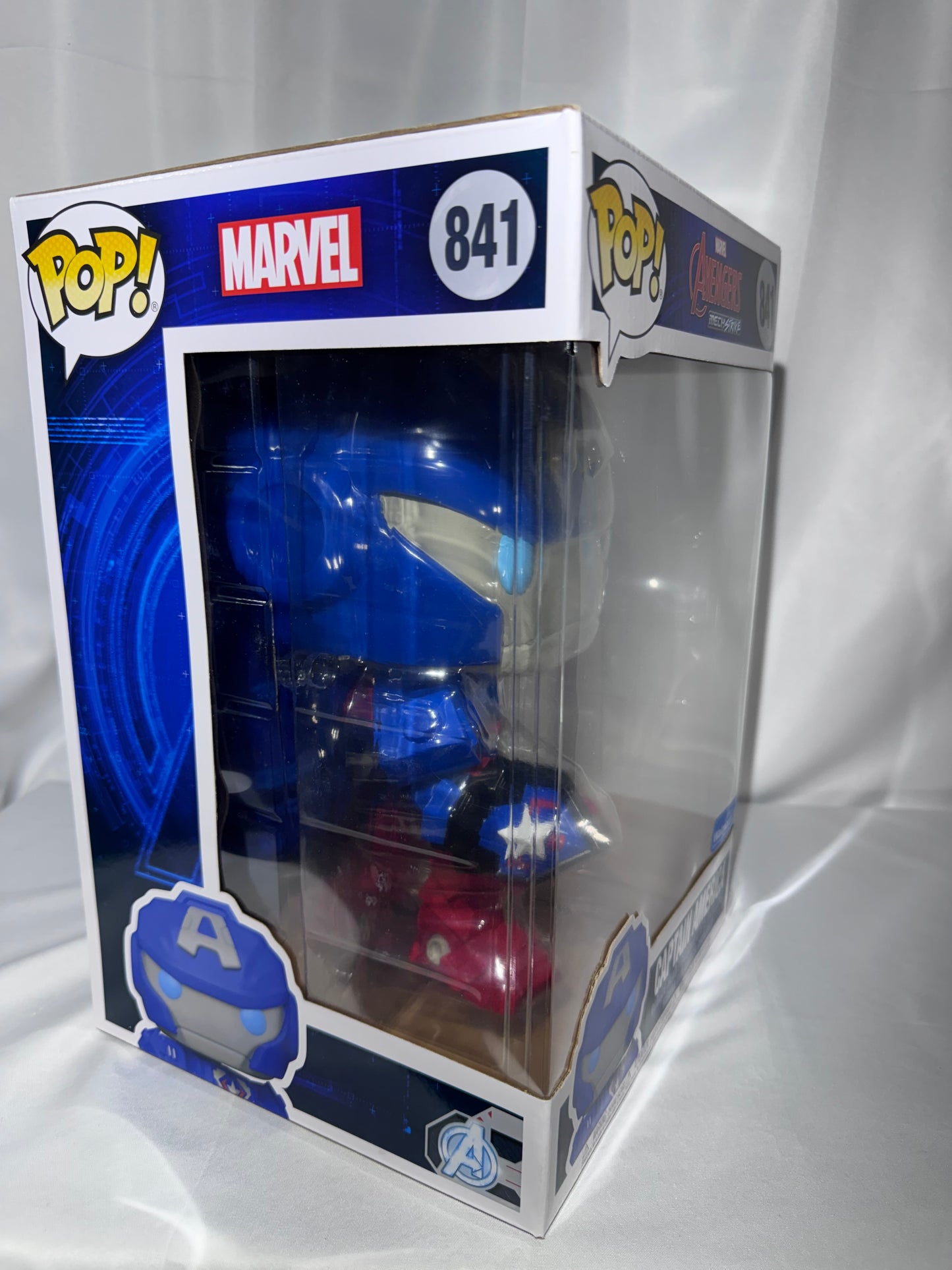 Funko POP! Jumbo Marvel Avengers Mech Strike Captain America #841 Walmart Exclusive