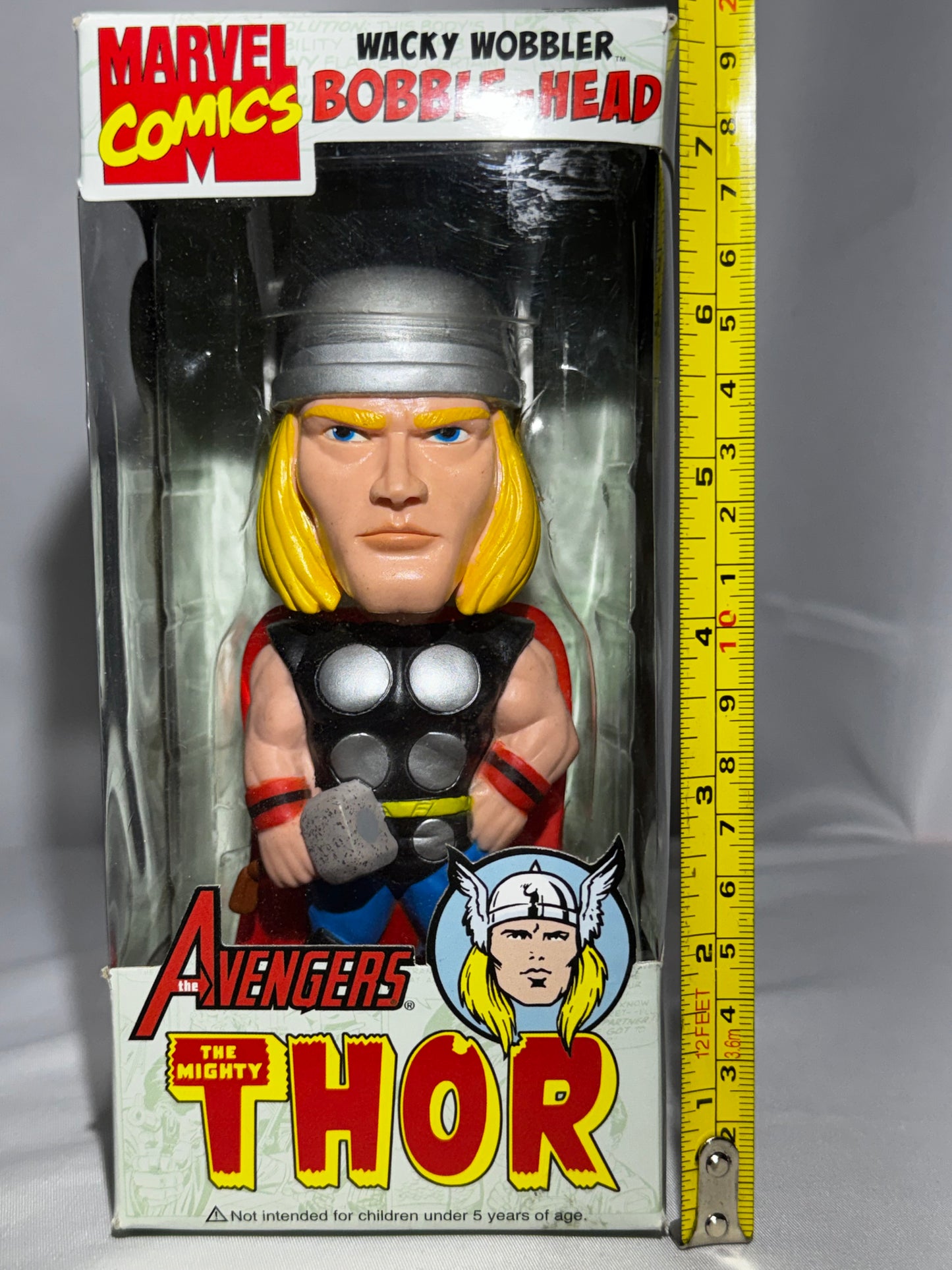 Funko Wacky Wobbler The Mighty Thor Bobblehead Marvel Avengers 2008 w/ Box