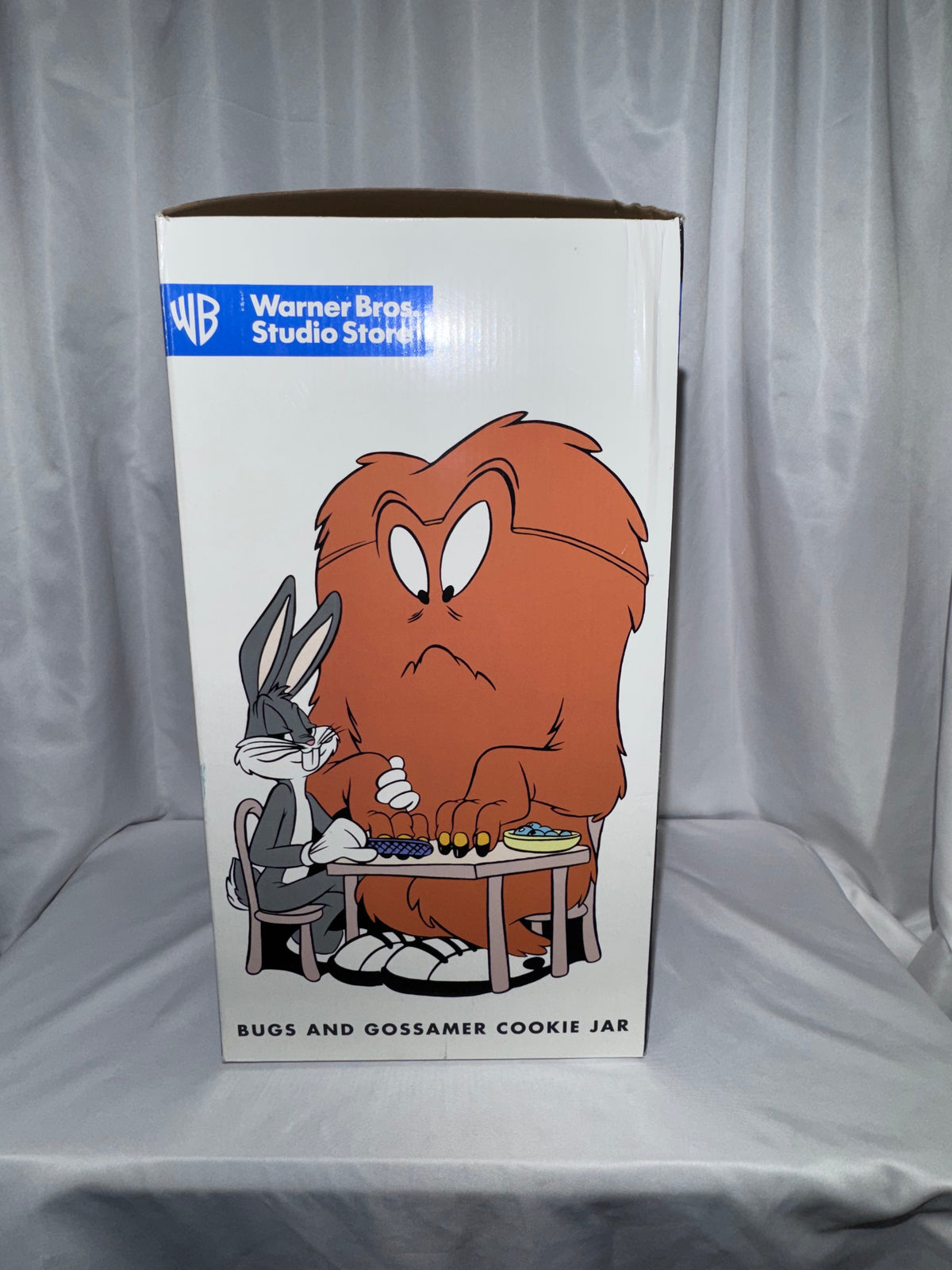 Vintage 1997 Warner Bros. Studio Store Bugs Bunny & Gossamer Cookie Jar – Original Box