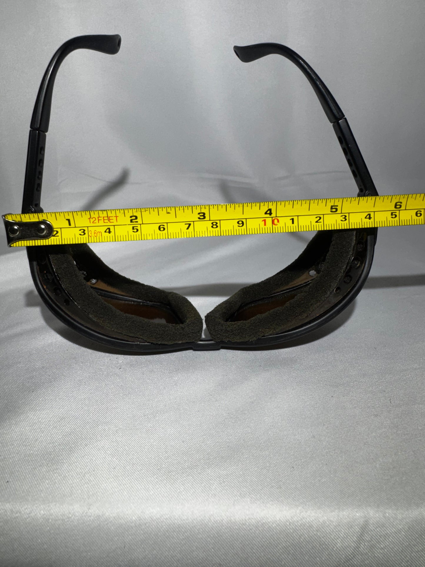 Vintage 7eye by Panoptx Motorcycle Dry Eye Sunglasses AirShield w/ Case & Extra Earpieces