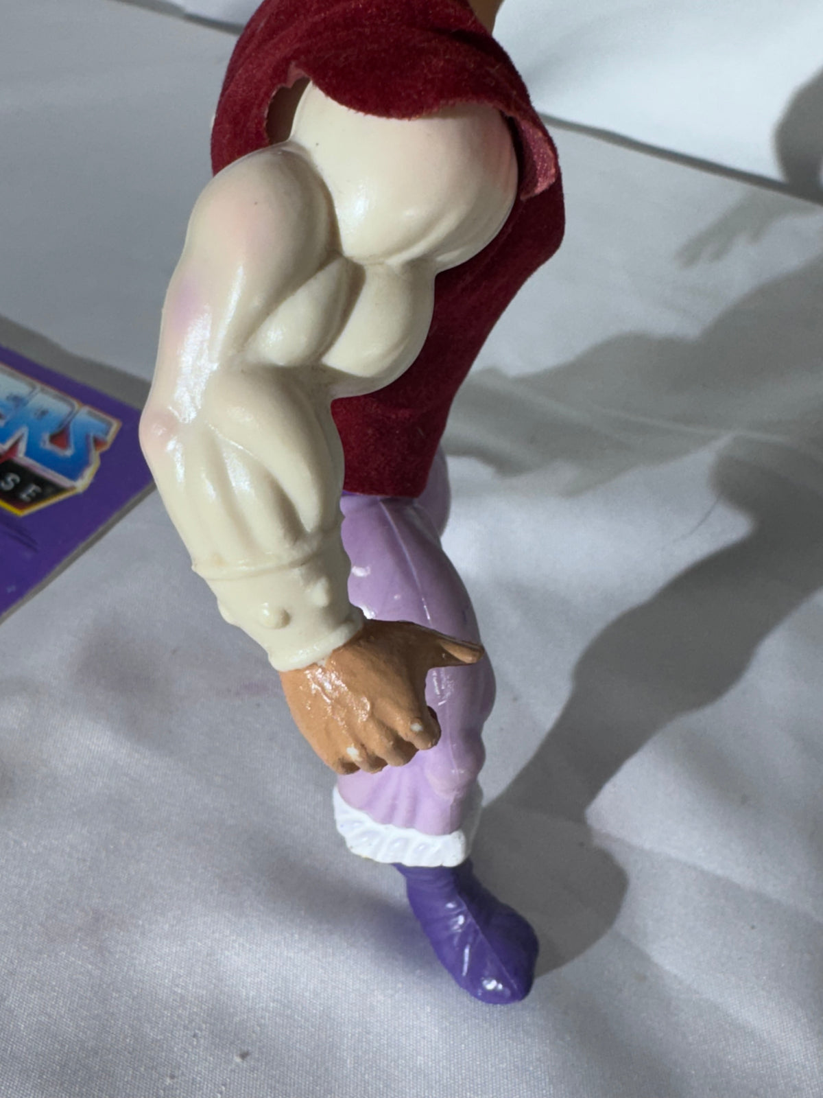 Vintage 1980s Mattel Masters of the Universe Prince Adam Action Figure with Original Mini-Comic