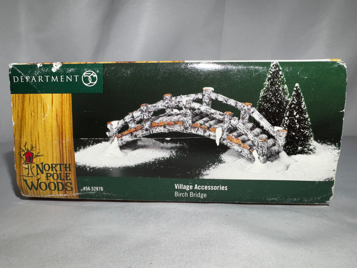 Department 56 North Pole Woods Birch Bridge #56.52876 Village Accessory