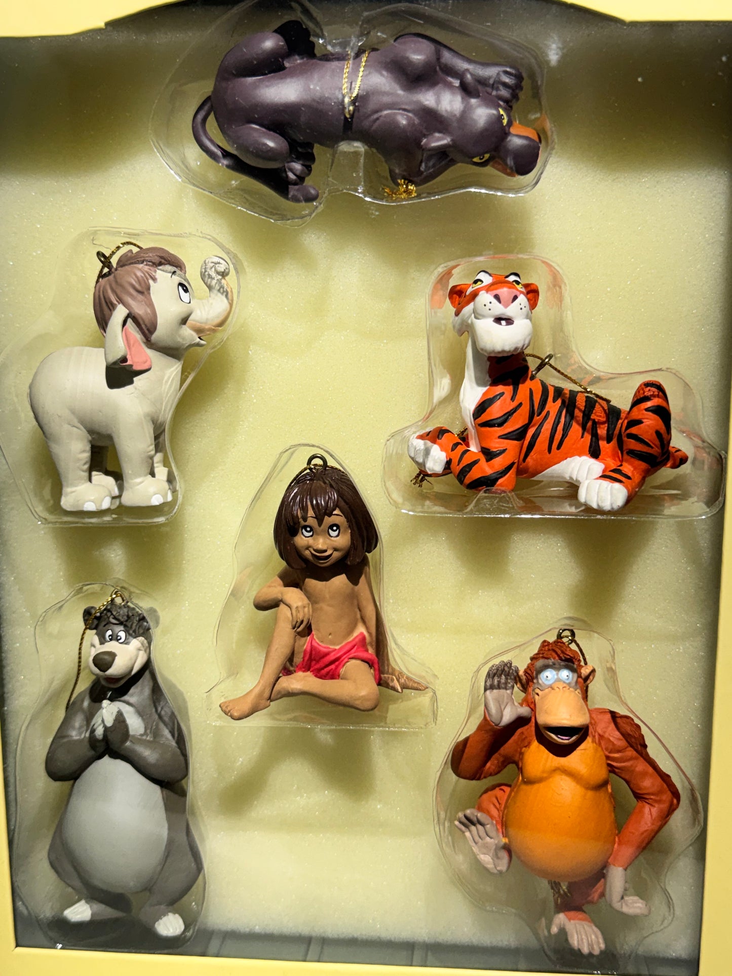 Disney Jungle Book Storybook Collection – 6 Pc Christmas Ornament Set w/ Box