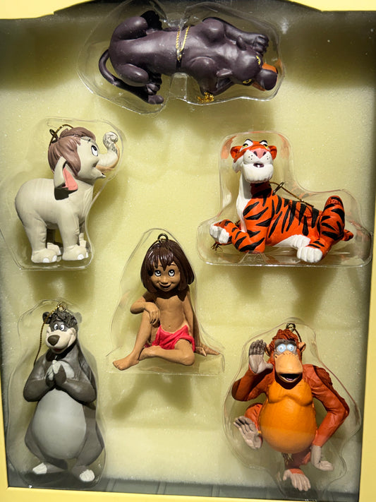 Disney Jungle Book Storybook Collection – 6 Pc Christmas Ornament Set w/ Box