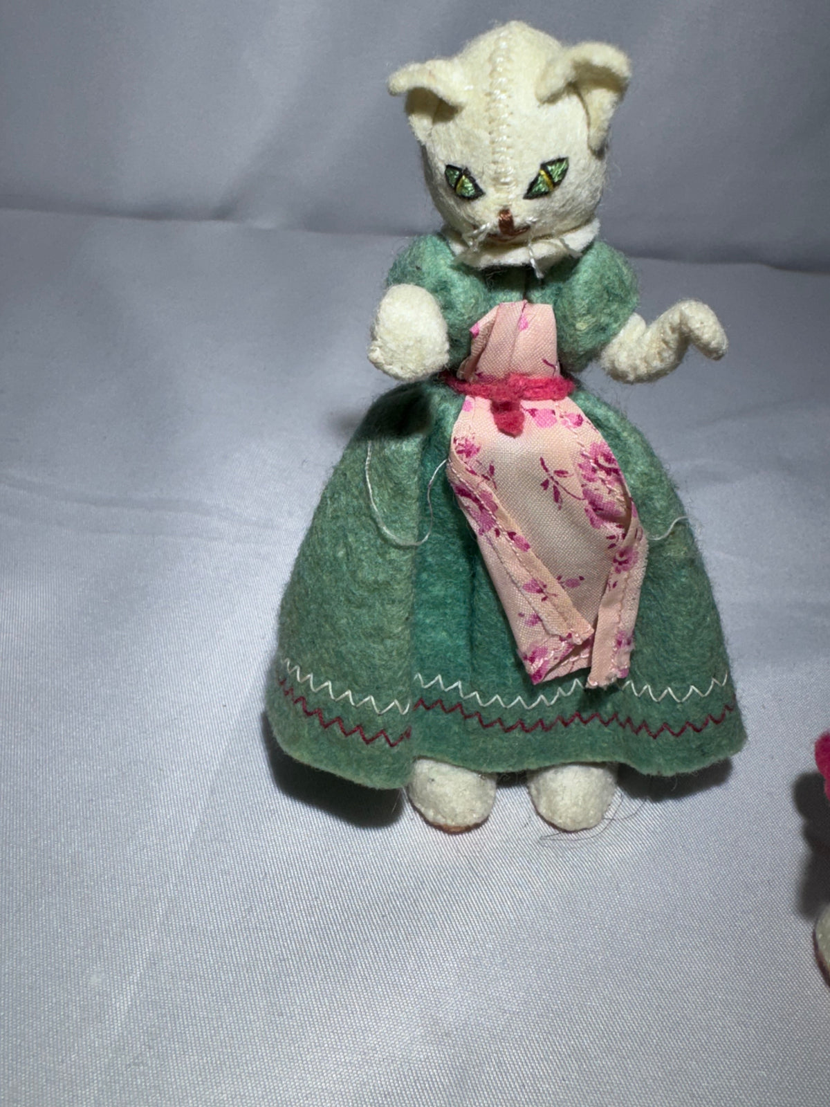 Vintage BAPS Germany Three Little Kittens & Mother Cat Miniature Figure Set
