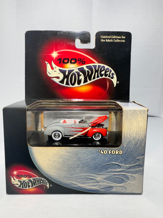 Hot Wheels 1940 Ford – Gray & Red Limited Edition Diecast (Mattel)