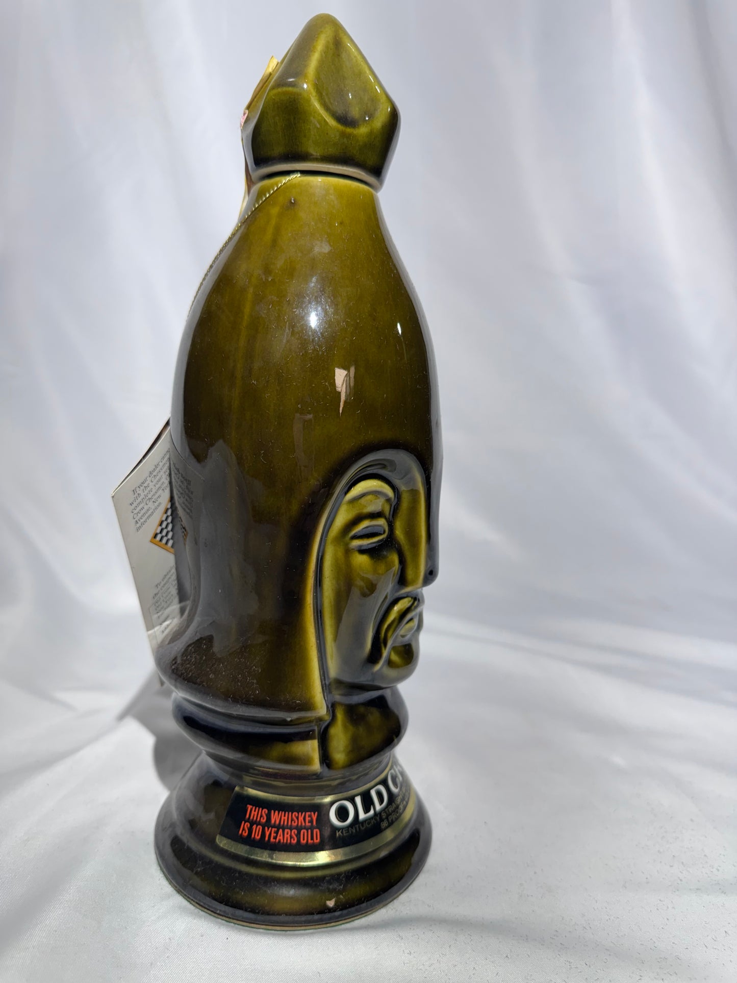 1969 Old Crow Kentucky  Bourbon Chessmen Ceramic Decanters – Set of 6 with Original Case-empty