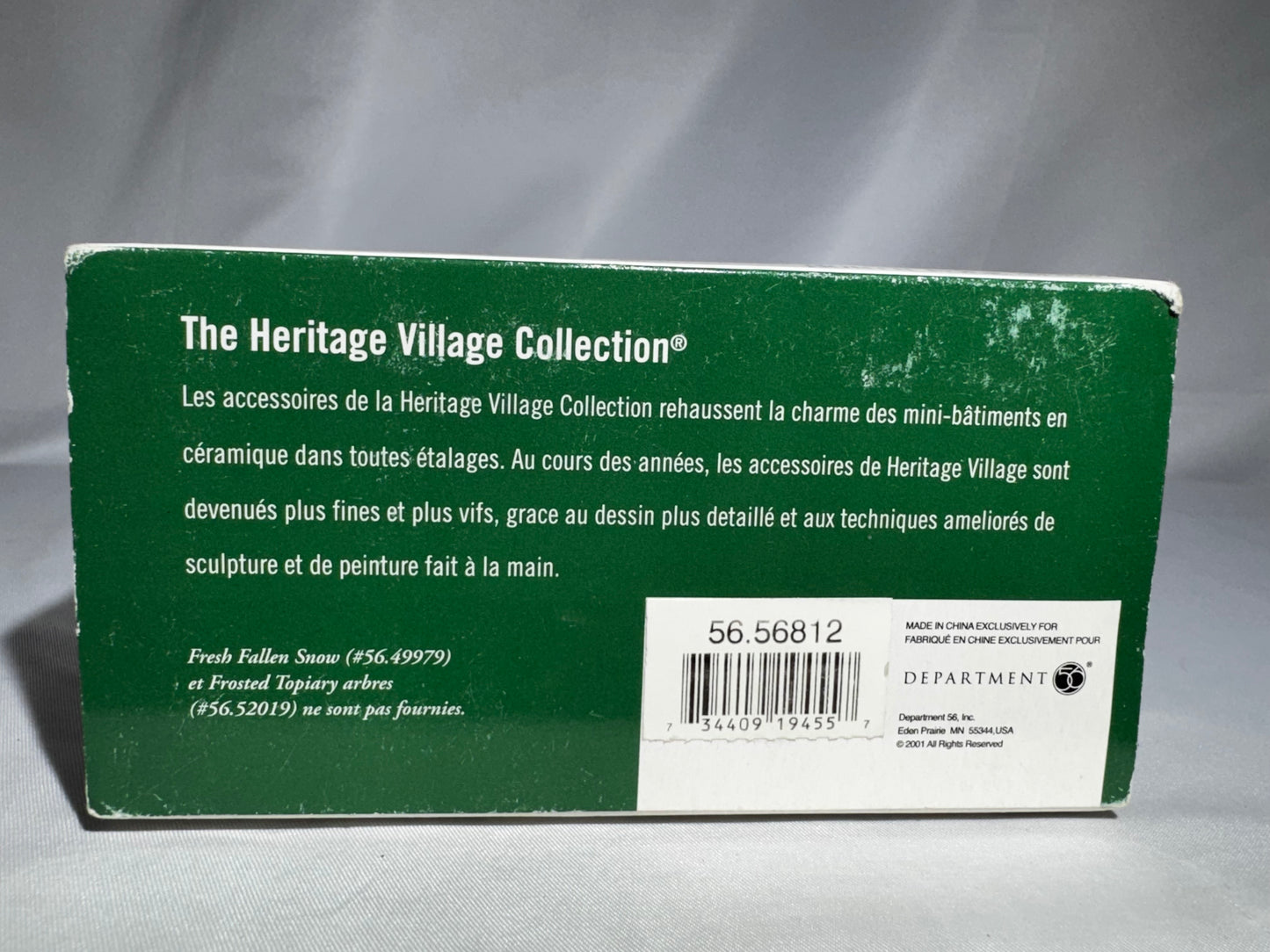 Department 56 North Pole Village Glitter Detail #56.56812 Retired Accessory Set w/ Box Repaired