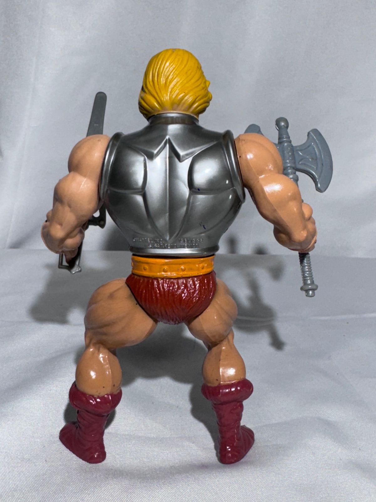 Vintage 1983 Mattel Masters of the Universe Battle Armor He-Man with Masks of Power Mini-Comic