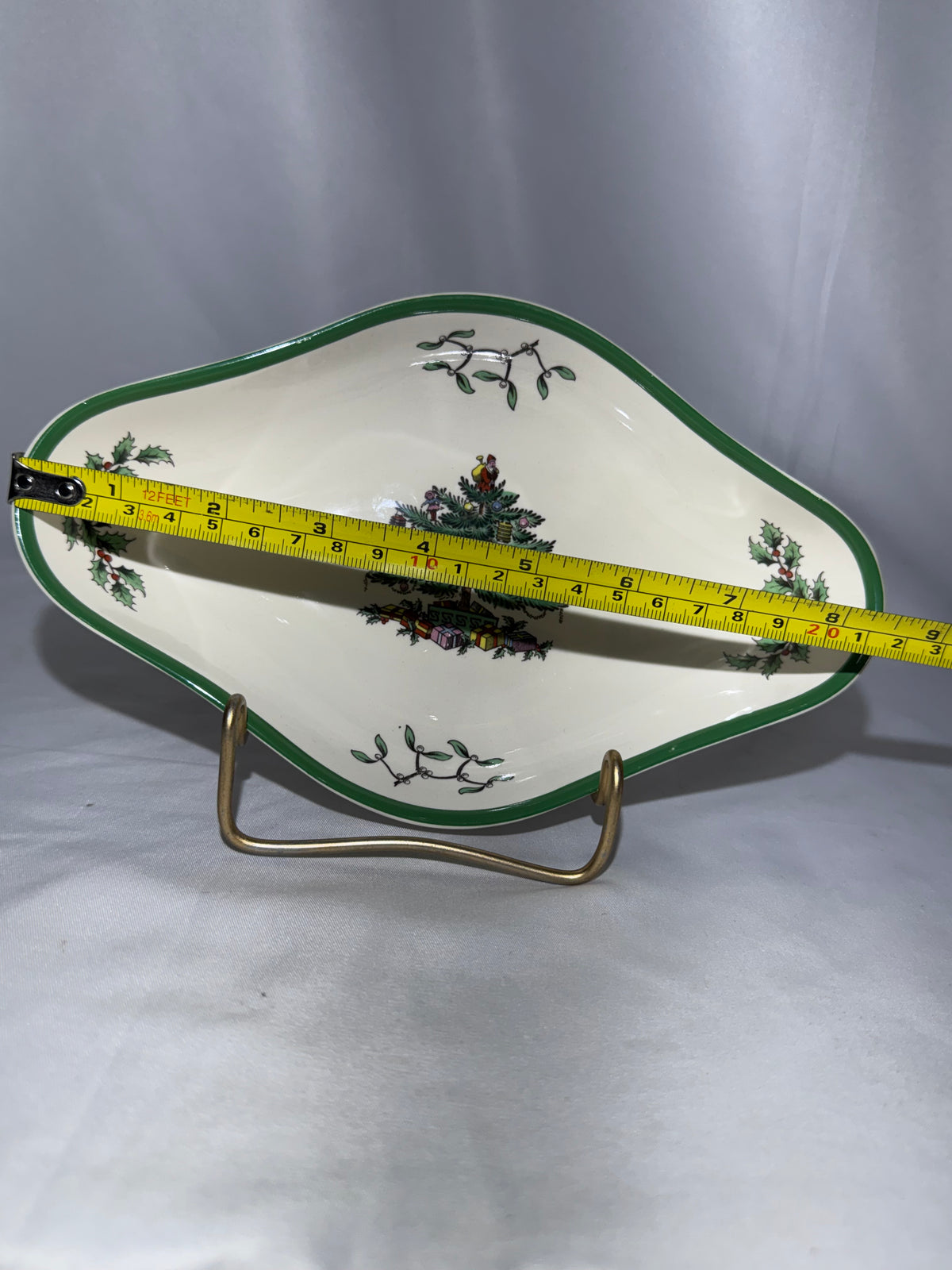 Vintage Spode Christmas Tree Diamond-Shaped Serving Dish – Holiday Tableware