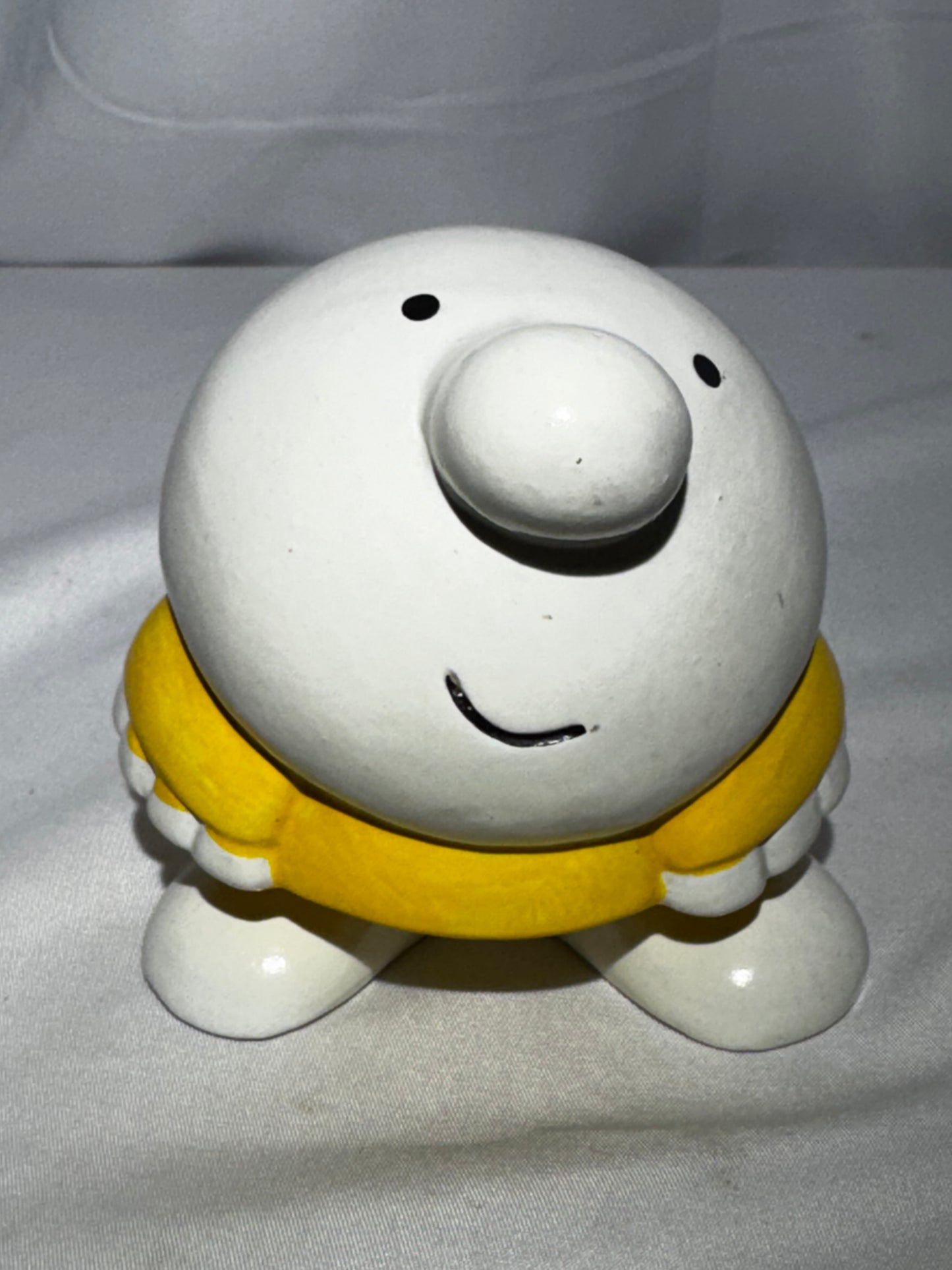 Vintage Ziggy Ceramic Coin Bank Tom Wilson Japan Figure w/ Original Sticker 1980s