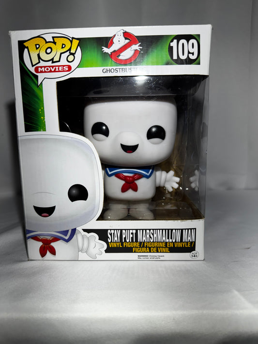 Funko POP! Movies Ghostbusters Stay Puft Marshmallow Man #109 6” Vinyl Figure Vaulted