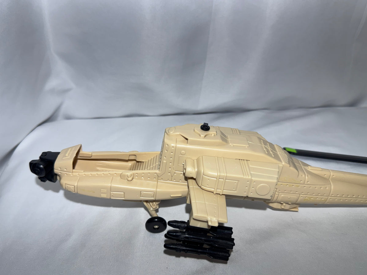 Vintage 1991 G.I. Joe Desert Apache Helicopter – Parts/Incomplete – Includes Instruction Manual