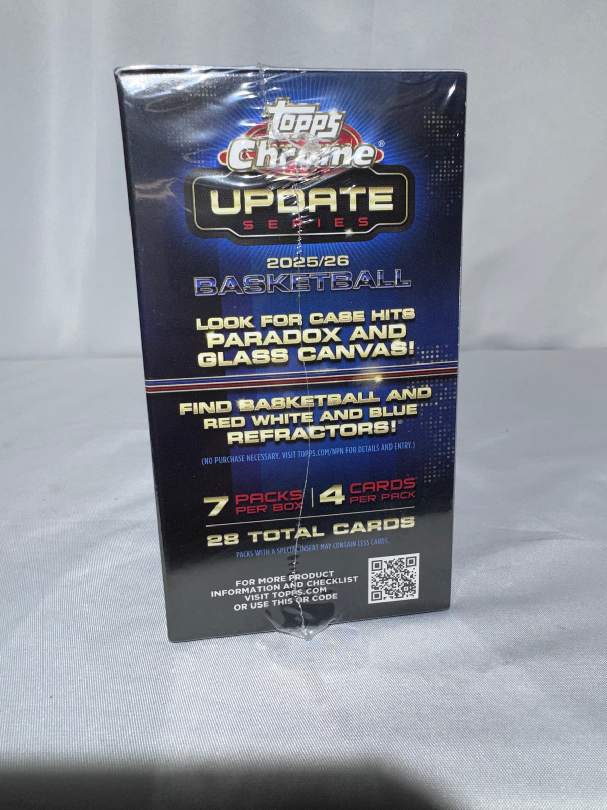 2025-26 Topps Chrome Update Series Basketball Blaster Box 28 total cards– Factory Sealed