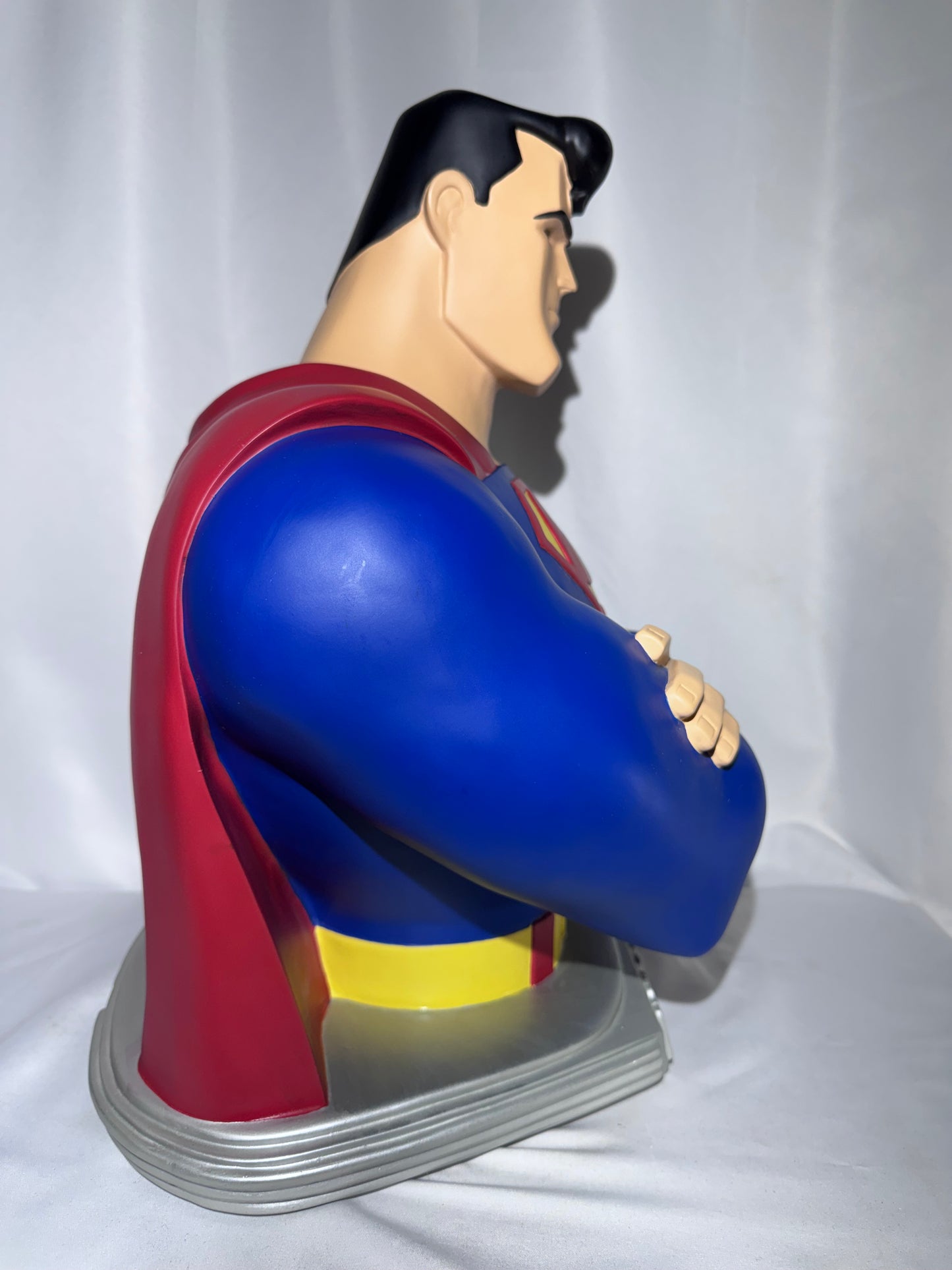 1997 Warner Bros. Studio Store Exclusive 19” Superman Bust – Superman: The Animated Series – Bruce Timm Style