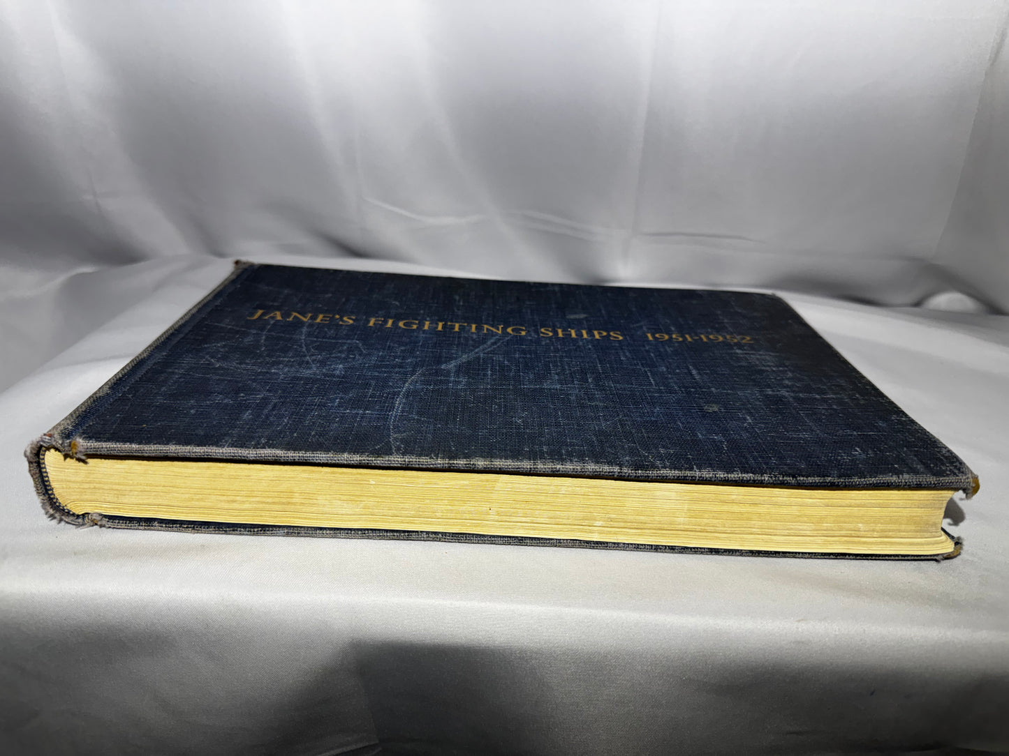 Vintage 1951-1952 Jane’s Fighting Ships Naval Reference Book Blue Hardcover