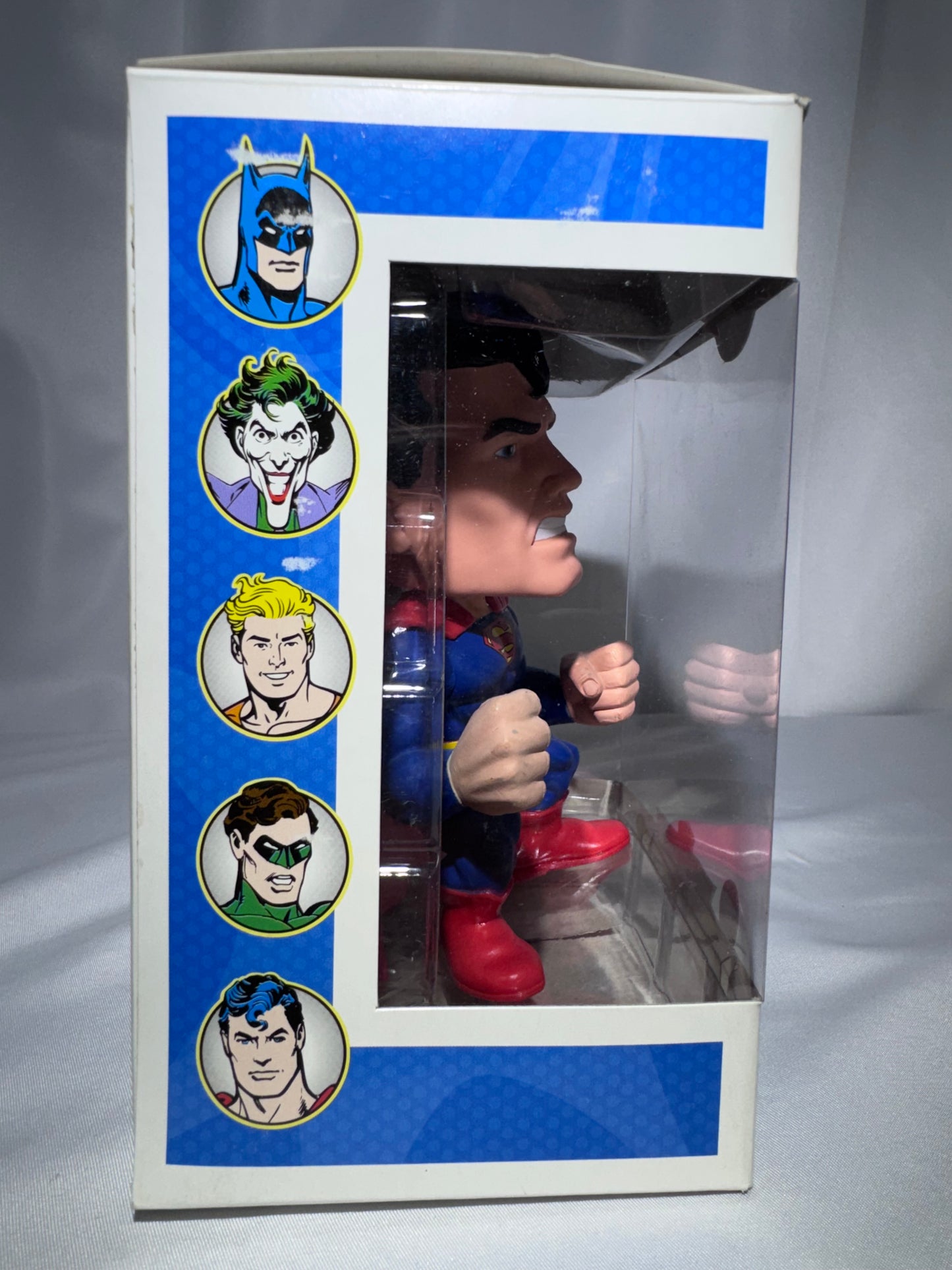Vintage Funko Force DC Universe Superman Bobble-Head 2010 Figure in Box