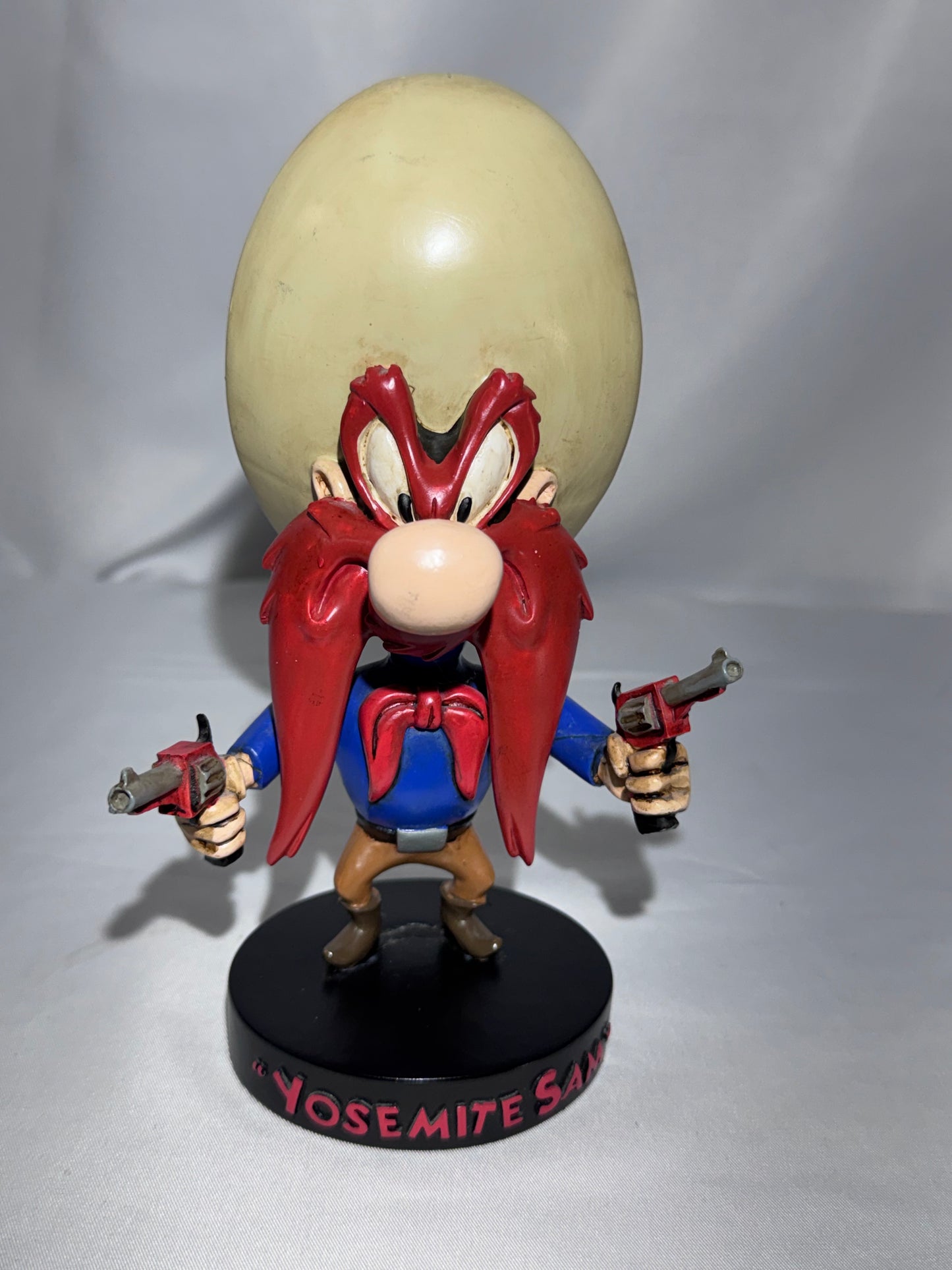Vintage 1993 Warner Bros Yosemite Sam Bobblehead Looney Tunes Figure Rare-read