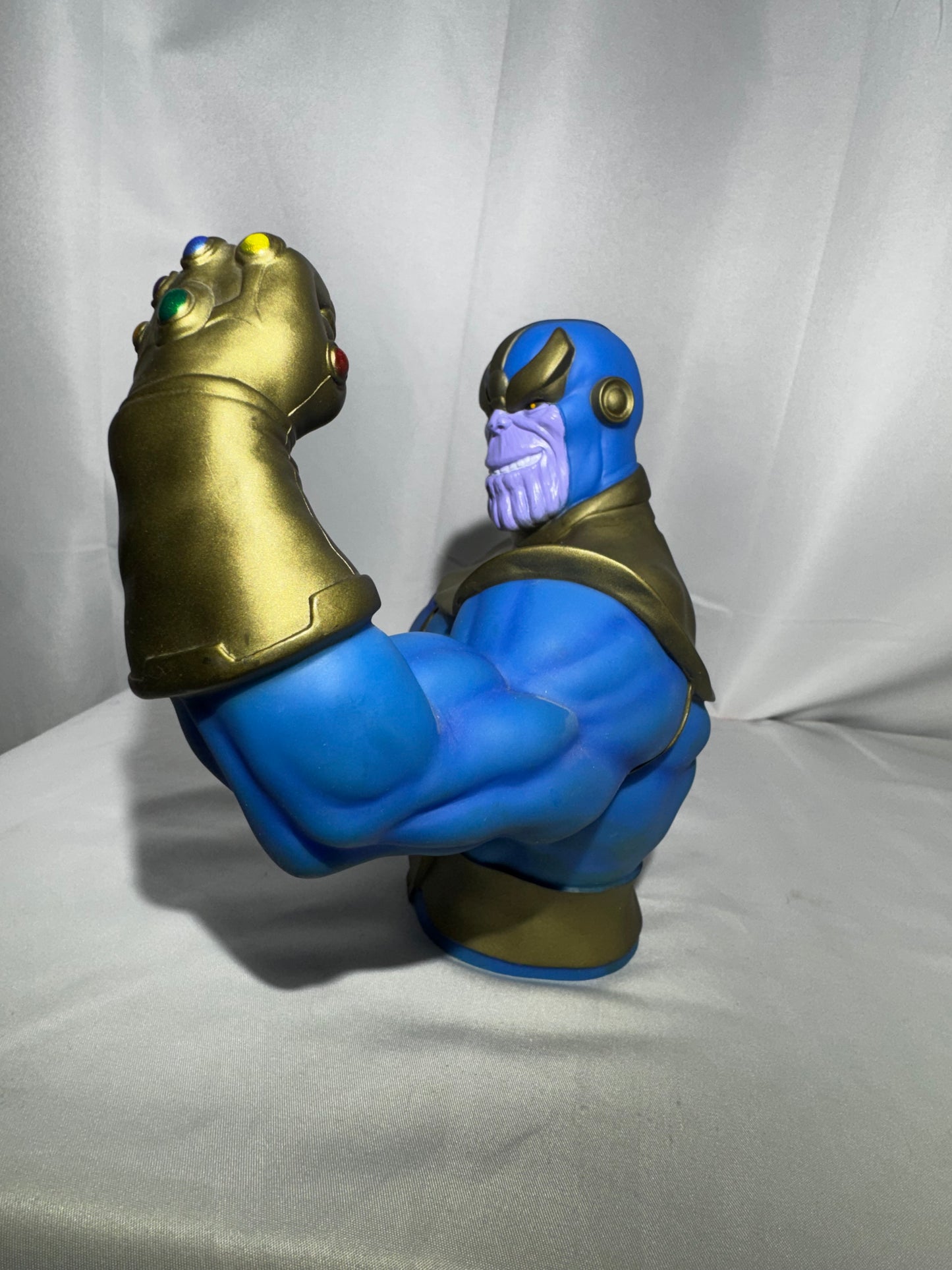 Marvel Thanos Infinity Gauntlet PVC Bust Coin Bank Monogram Direct #67952