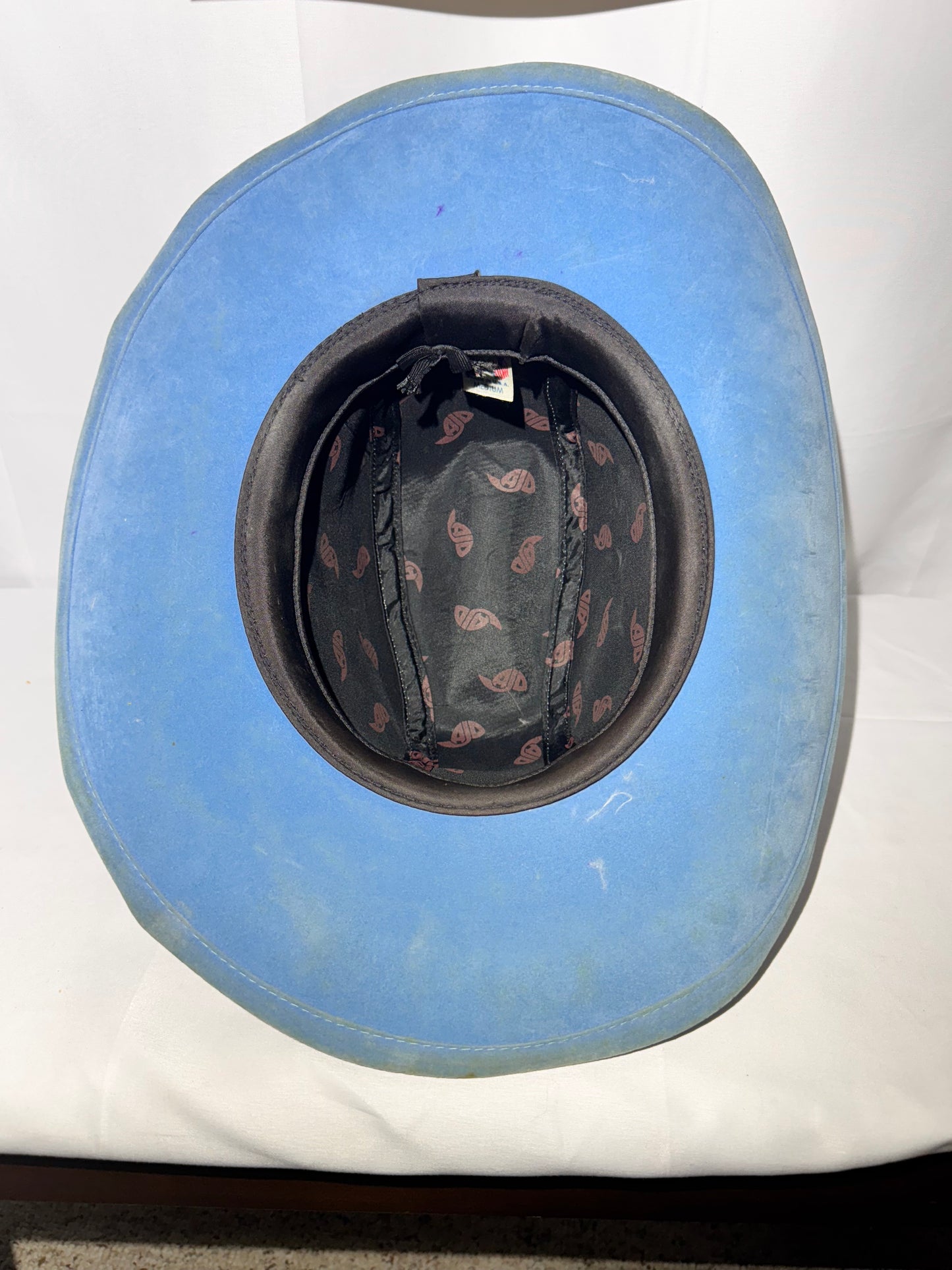 Vintage Carolina Tar Heels Suede Cowboy Hat – Size Medium