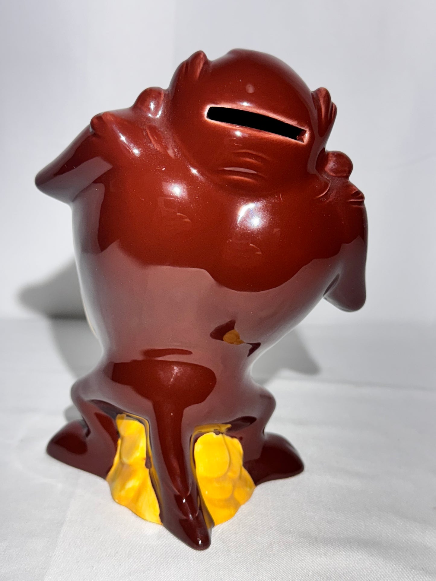 1996 Taz Ceramic Piggy Bank – Tropical Diffusion – Warner Bros Looney Tunes