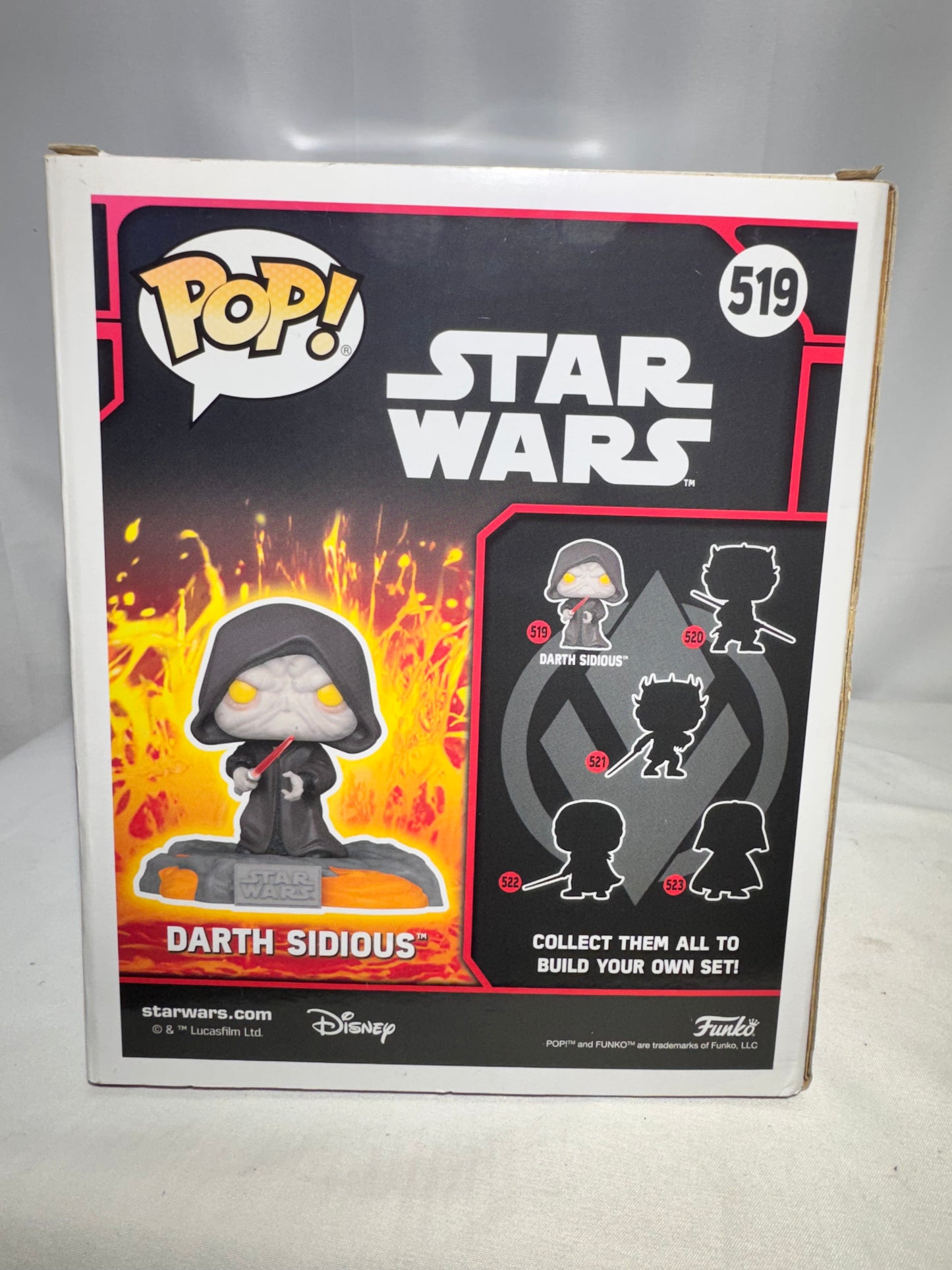 Funko Pop! Star Wars – Red Saber Series Vol. 1 Darth Sidious #519 (GameStop Exclusive, GITD)
