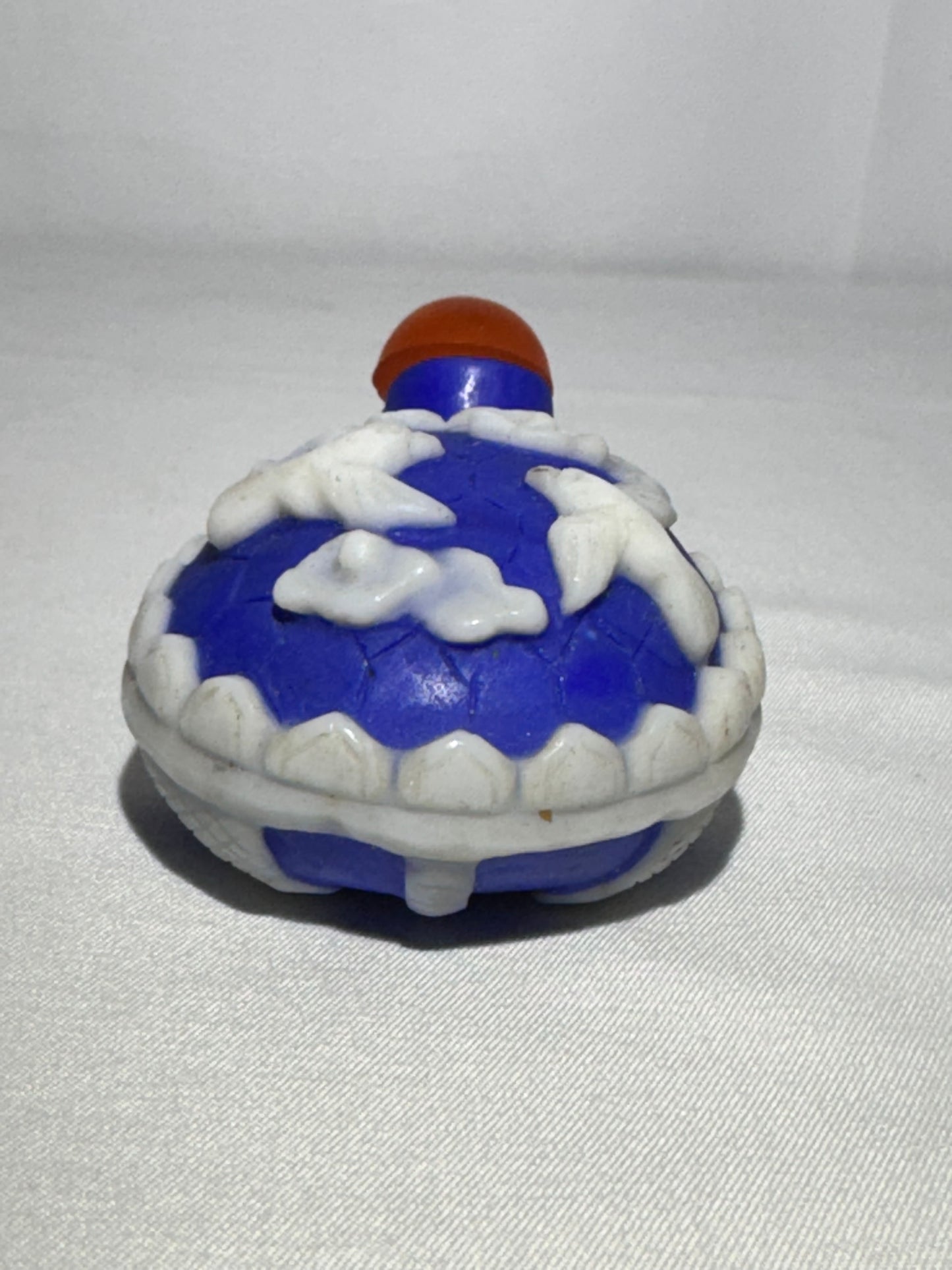 Antique stone carved Turtle Snuff Bottle – Hand-Carved Doves & Floral Motif