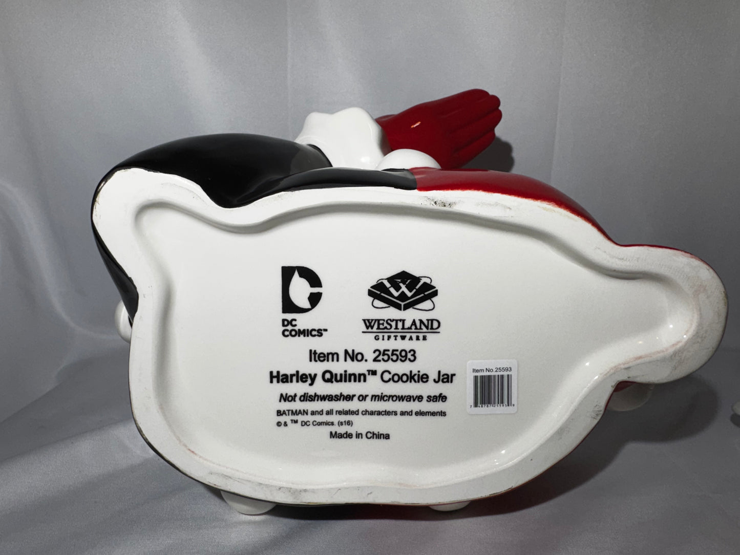 DC Comics Batman Harley Quinn Ceramic Cookie Jar Westland Giftware #25593 w/ Original Box