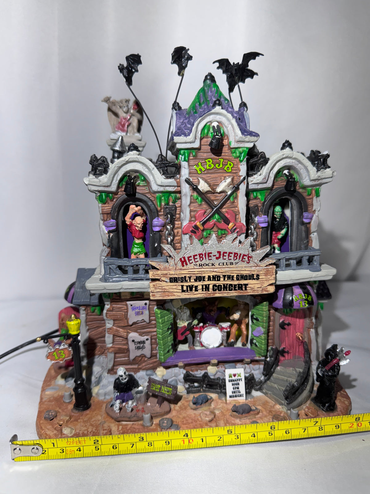 Lemax Spooky Town Heebie-Jeebies Rock Club #25324 – Retired 2012 Halloween Village