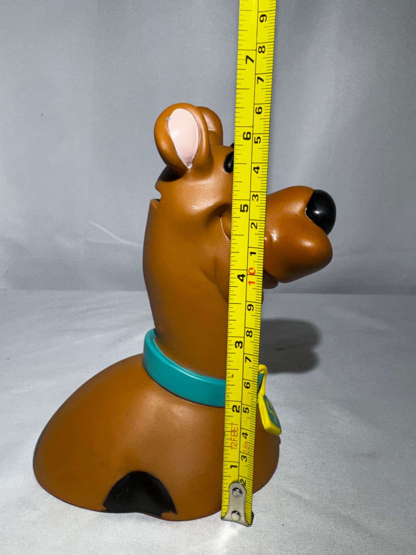 Vintage 2002 Hanna-Barbera Scooby-Doo Bust Coin Bank 6.5” Plastic Piggy Bank