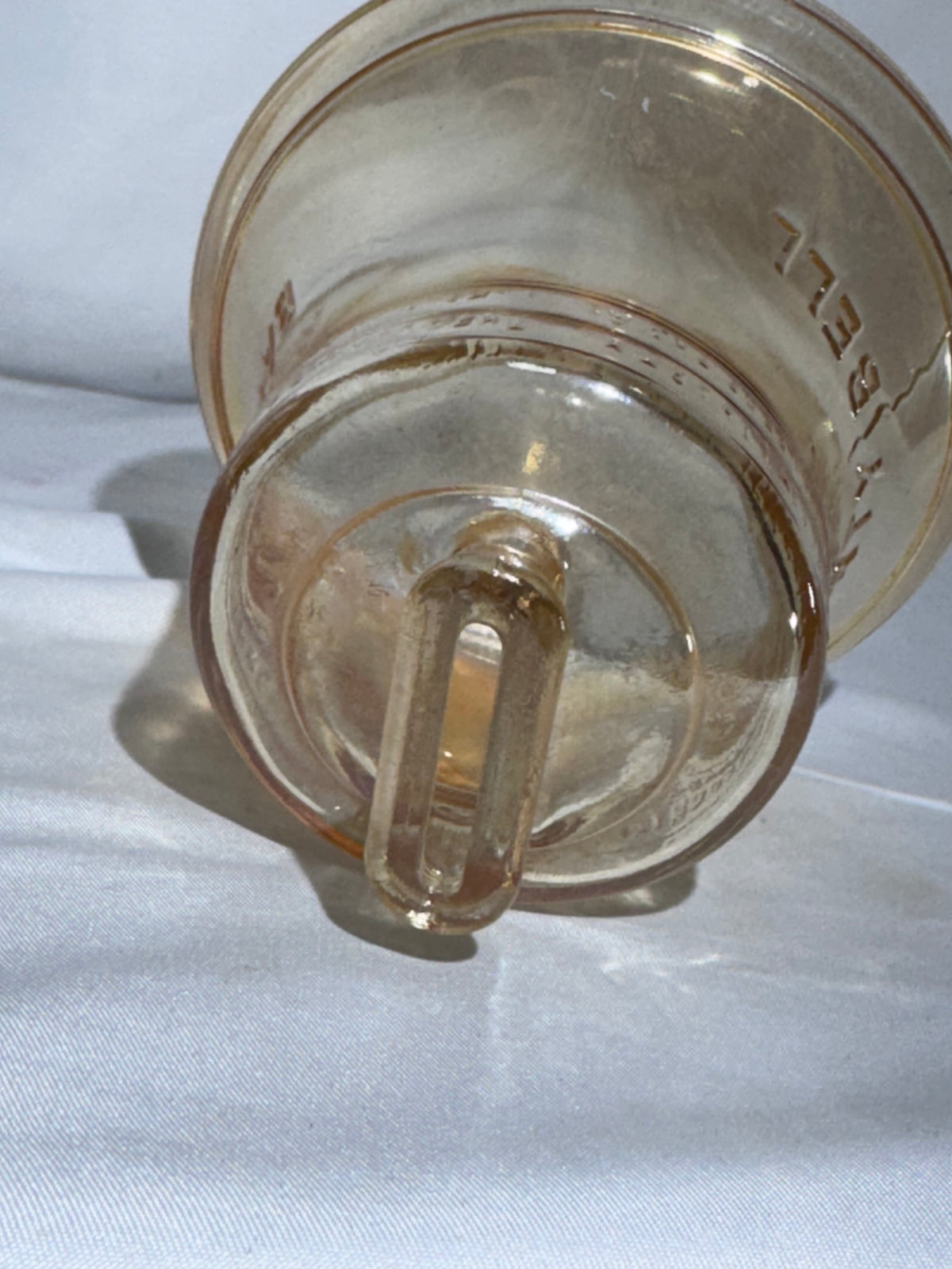 Vintage Marigold Carnival Glass Liberty Bell Bank – 1976 Bicentennial Era