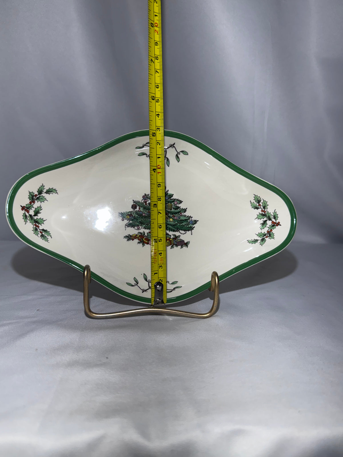 Vintage Spode Christmas Tree Diamond-Shaped Serving Dish – Holiday Tableware