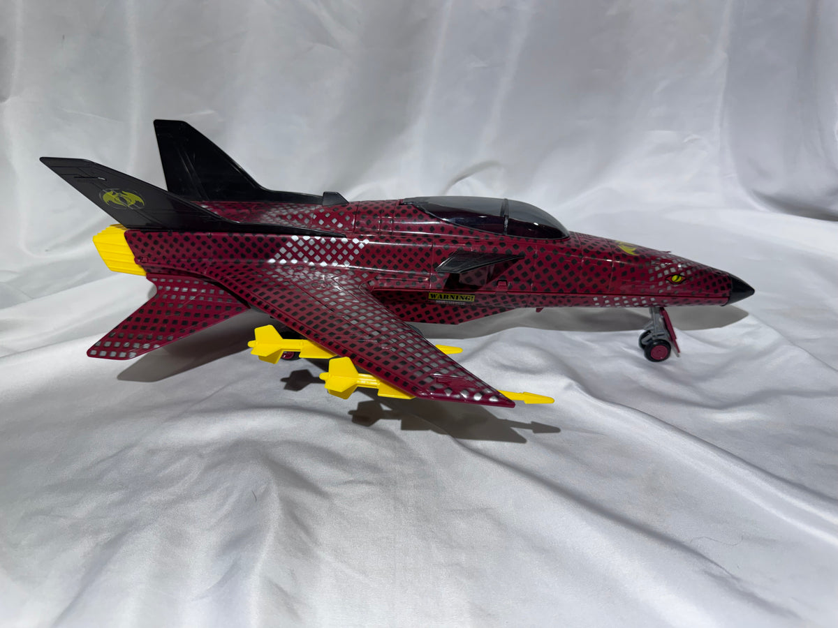 G.I. Joe Python Patrol Conquest X-30 Jet – Vintage – Working – Missing 1 Missile