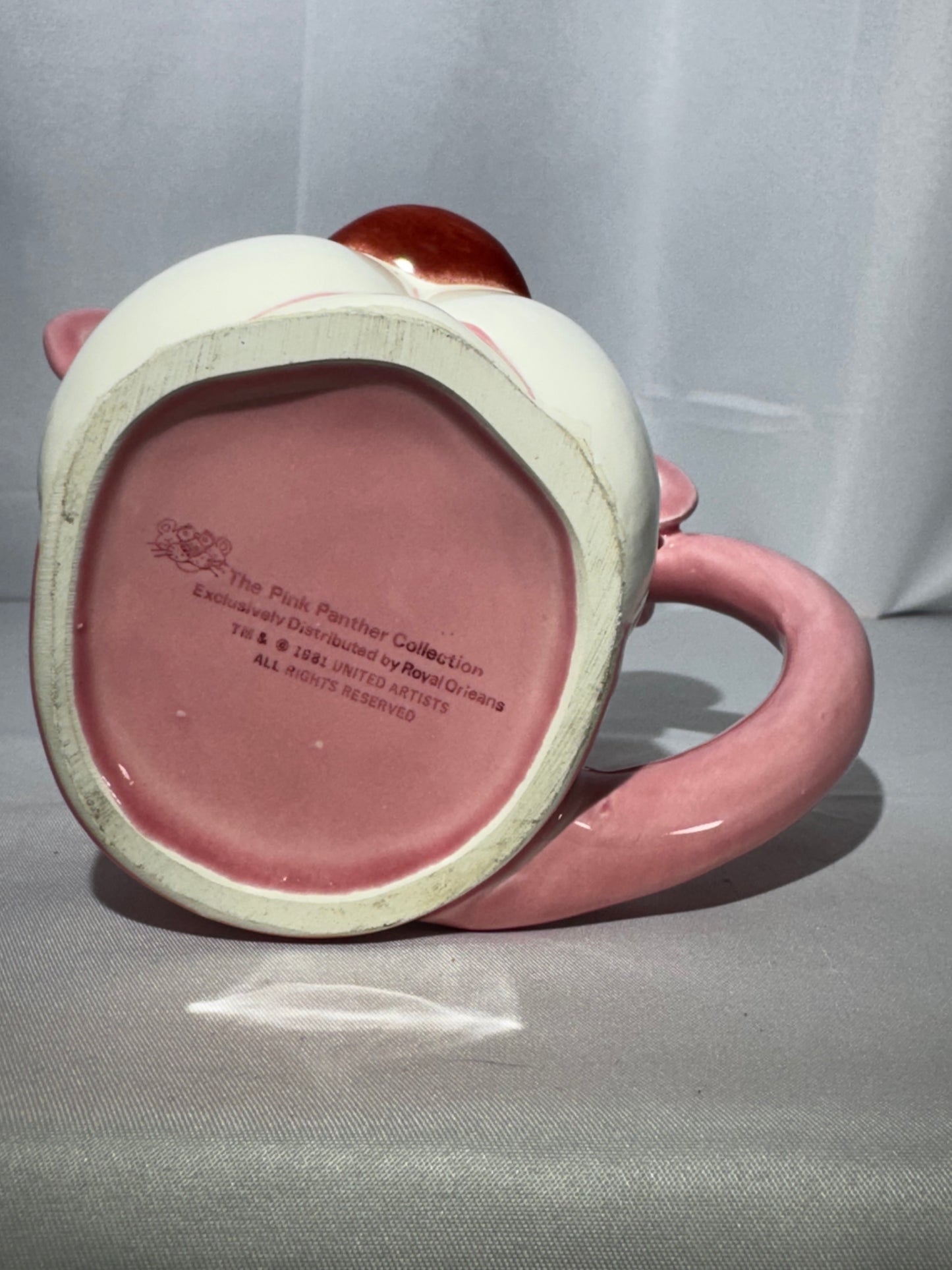 Vintage 1981 Pink Panther Character Mug Royal Orleans Cartoon Coffee Cup