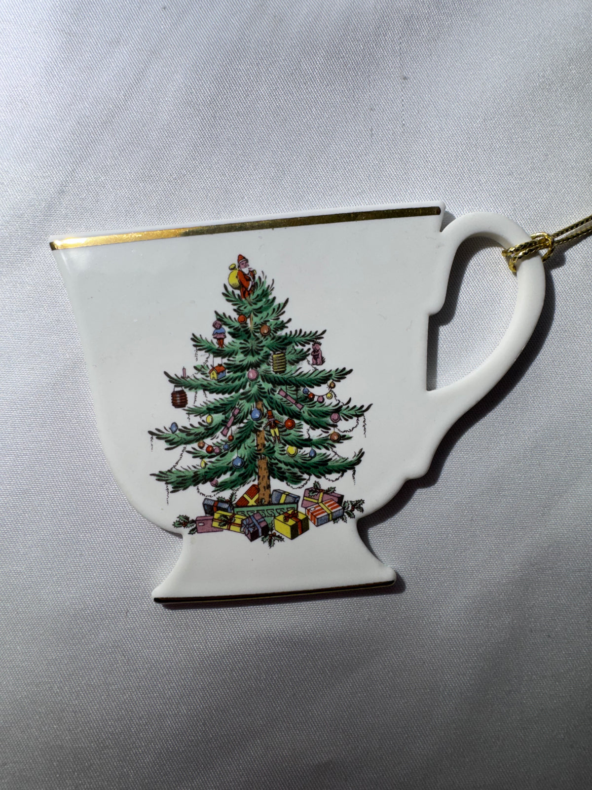 Vintage Spode Christmas Tree Teacup Ornament – Made in England