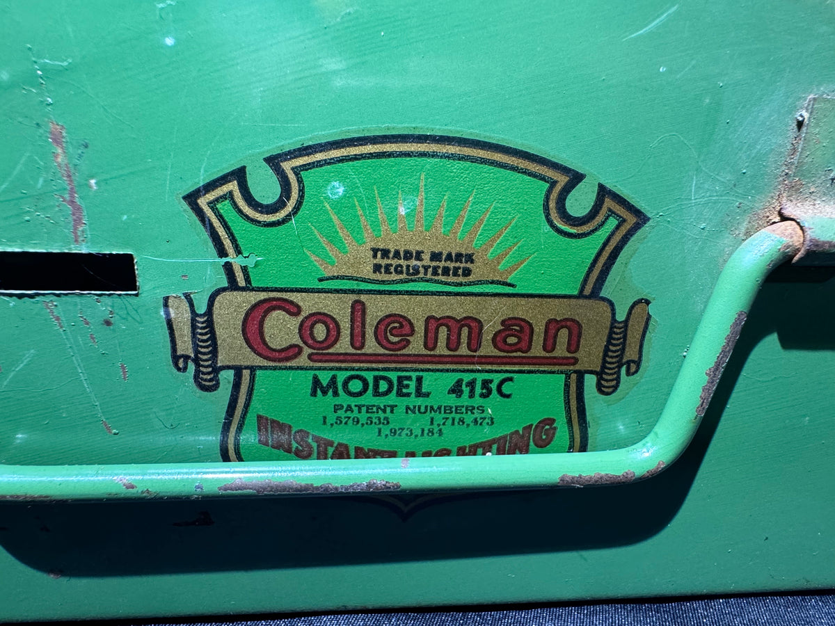 Vintage Coleman Model 415C Two-Burner Camp Stove – WWII Era (1940–1943) – Untested