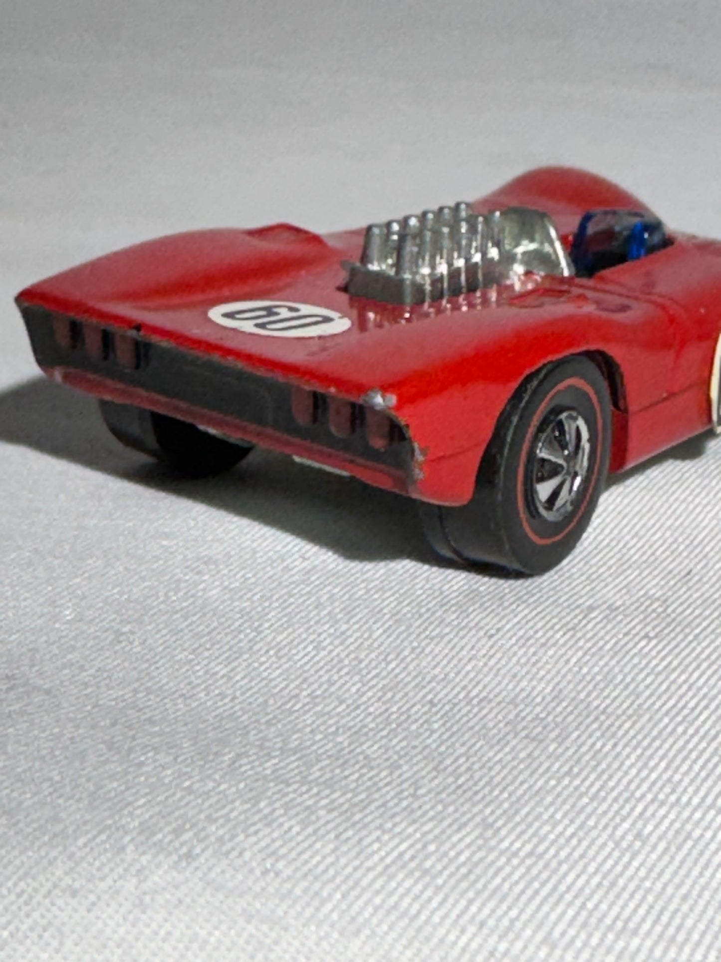 Hot Wheels Redline Ferrari 312P (1969) – Mattel, Hong Kong – US & Foreign Patent Pending
