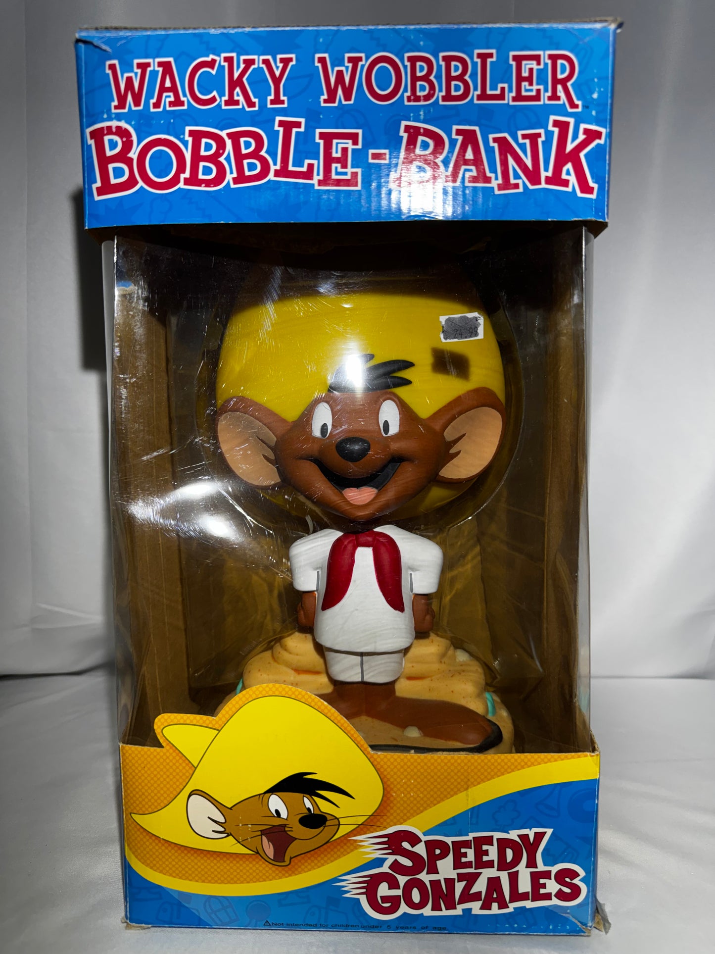 Funko Wacky Wobbler Bobble Bank Speedy Gonzales Looney Tunes WB w/ Original Box