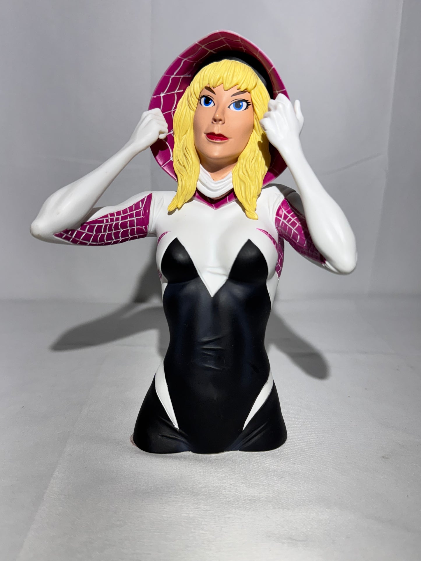 Spider-Gwen Unmasked “PX” Bust Bank – Stock #68491 – Marvel