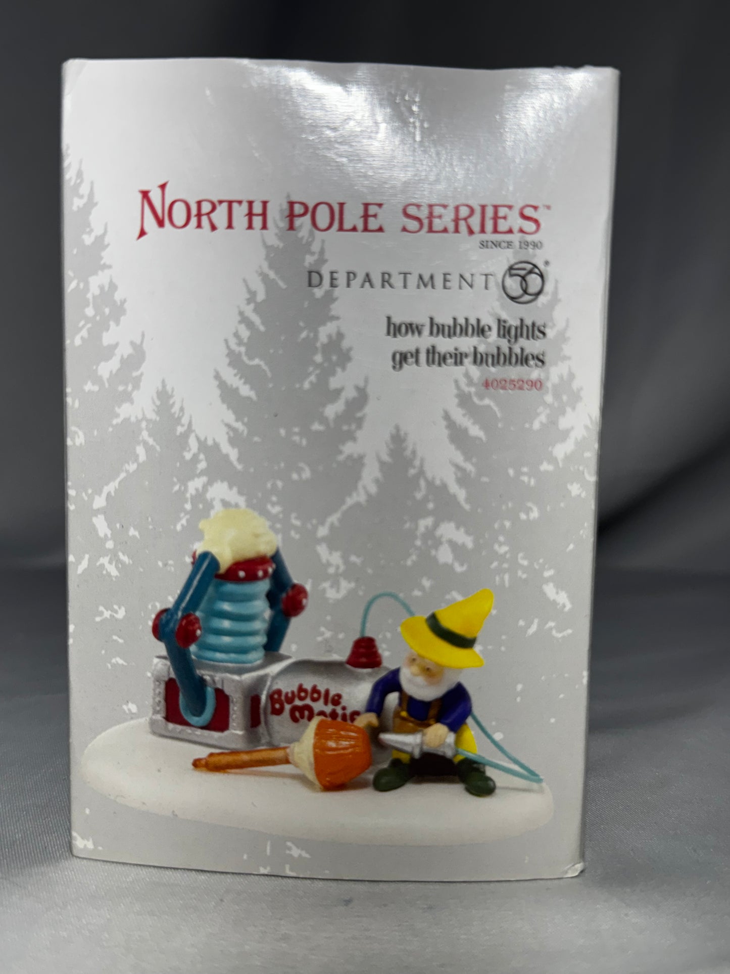 Department 56 North Pole How Bubble Lights Get Bubbles #4025290 Retired Elf Figurine w/ Box