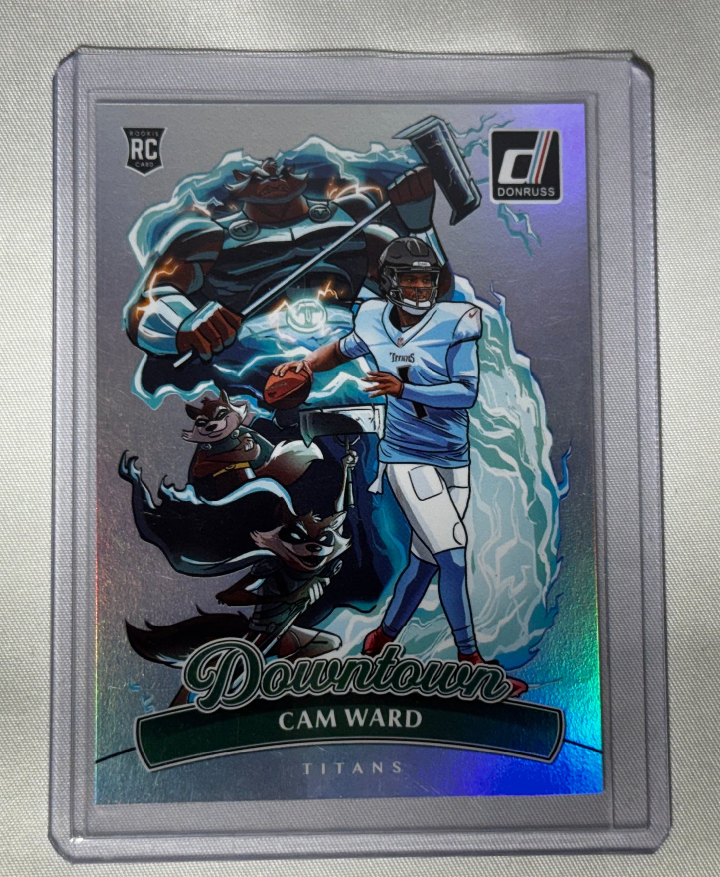 2025 Panini Donruss Cam Ward Downtown Rookie Card (SP) Tennessee Titans