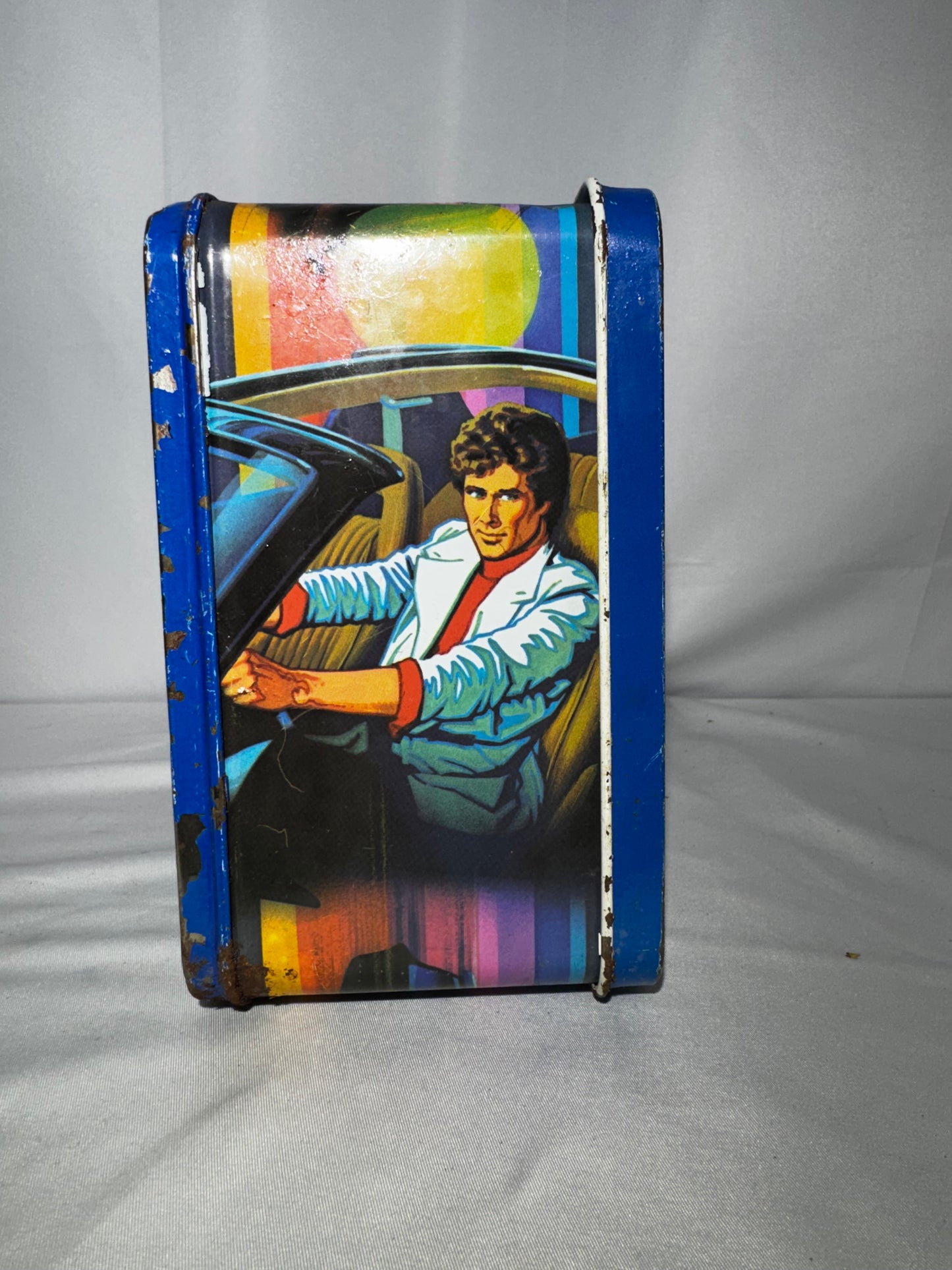 Vintage 1983 Knight Rider Metal Lunchbox – Thermos – David Hasselhoff & KITT